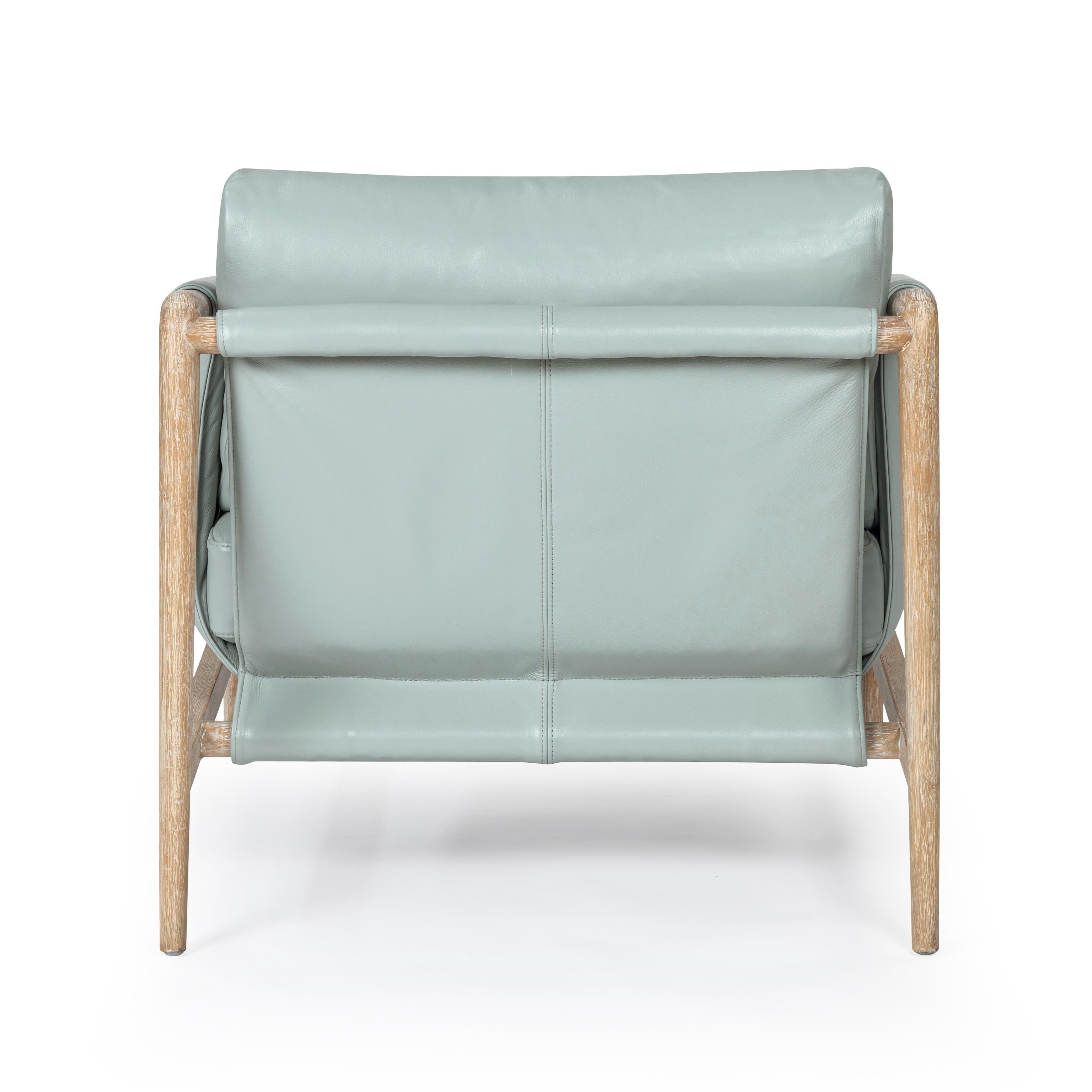 Chakka Contract-Grade Genuine Leather Accent Chair