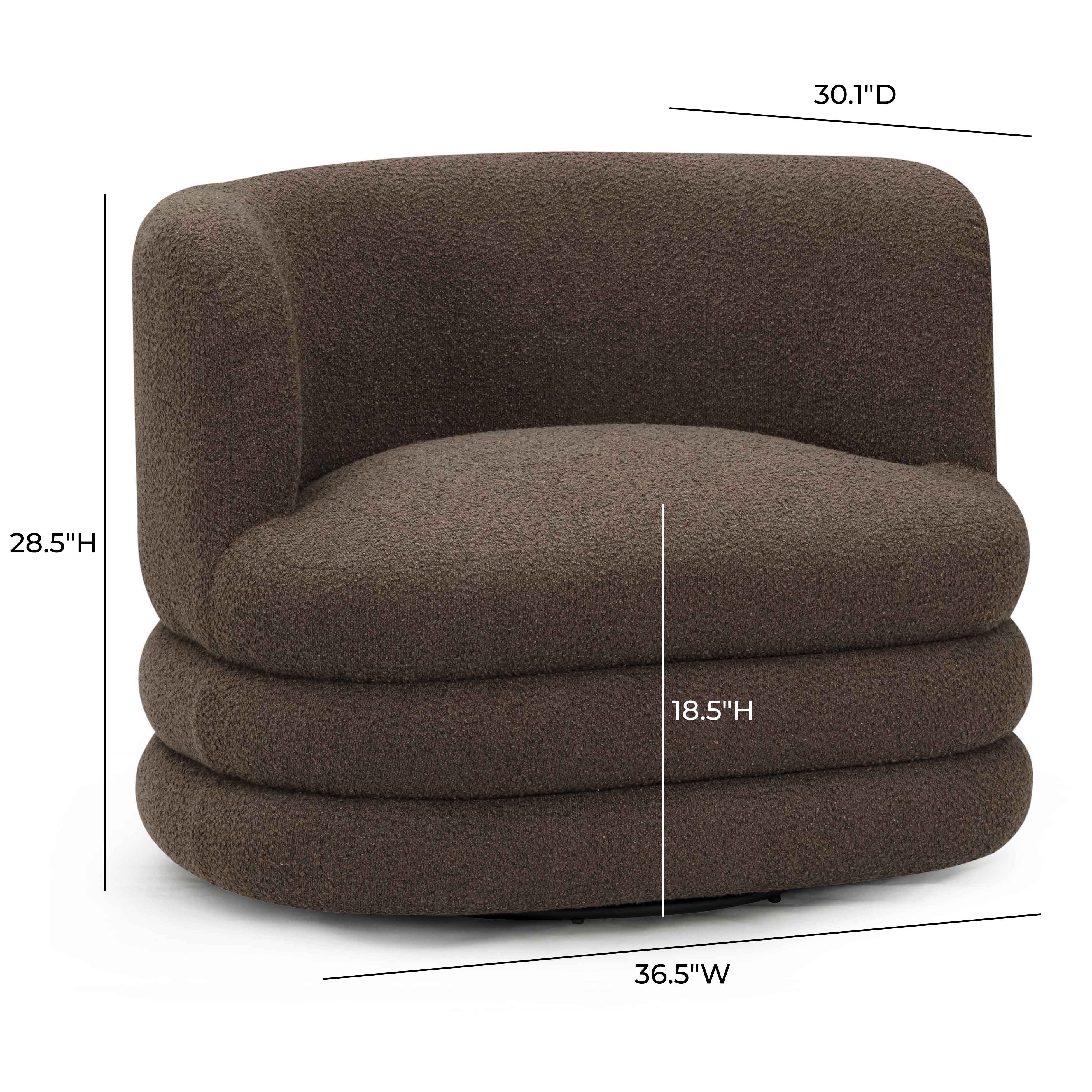 Astor Heavy Performance Boucle Swivel Hotel Lounge Chair