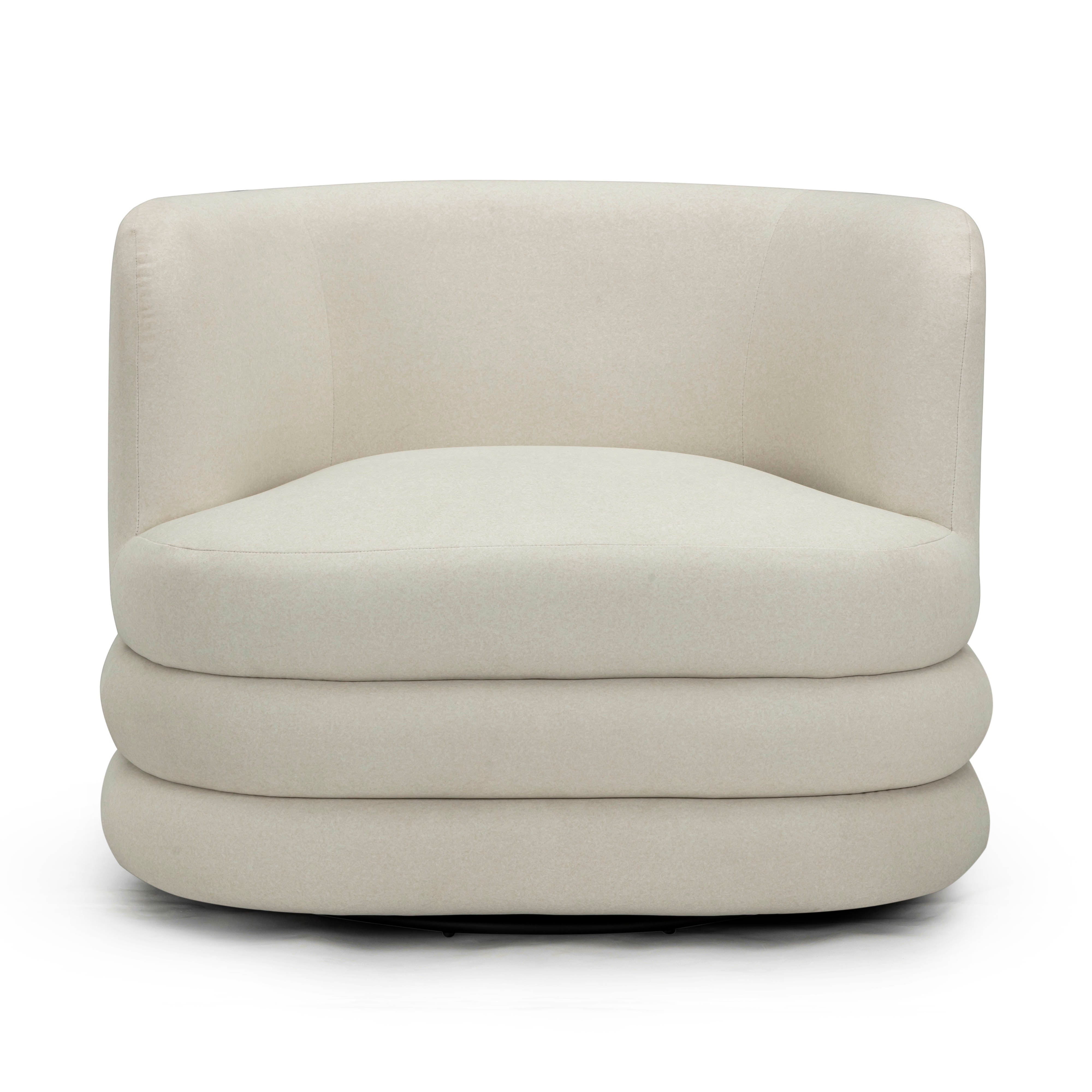 Astor Performance Faux Mohair Swivel Hotel Lounge Chair