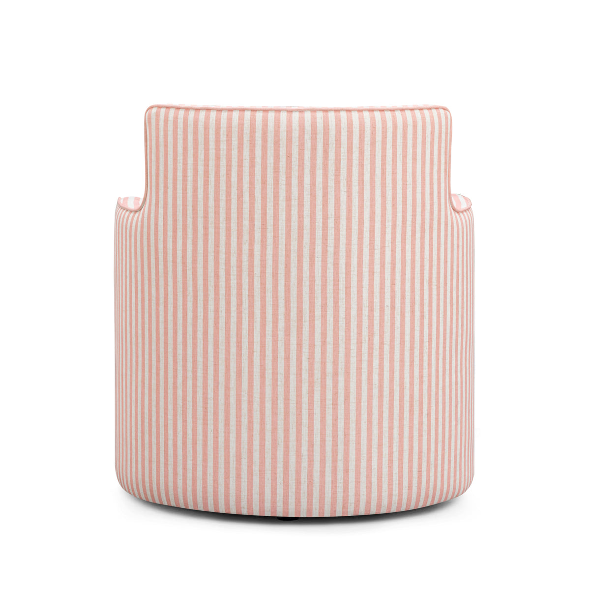 Passe Striped Linen Swivel Chair