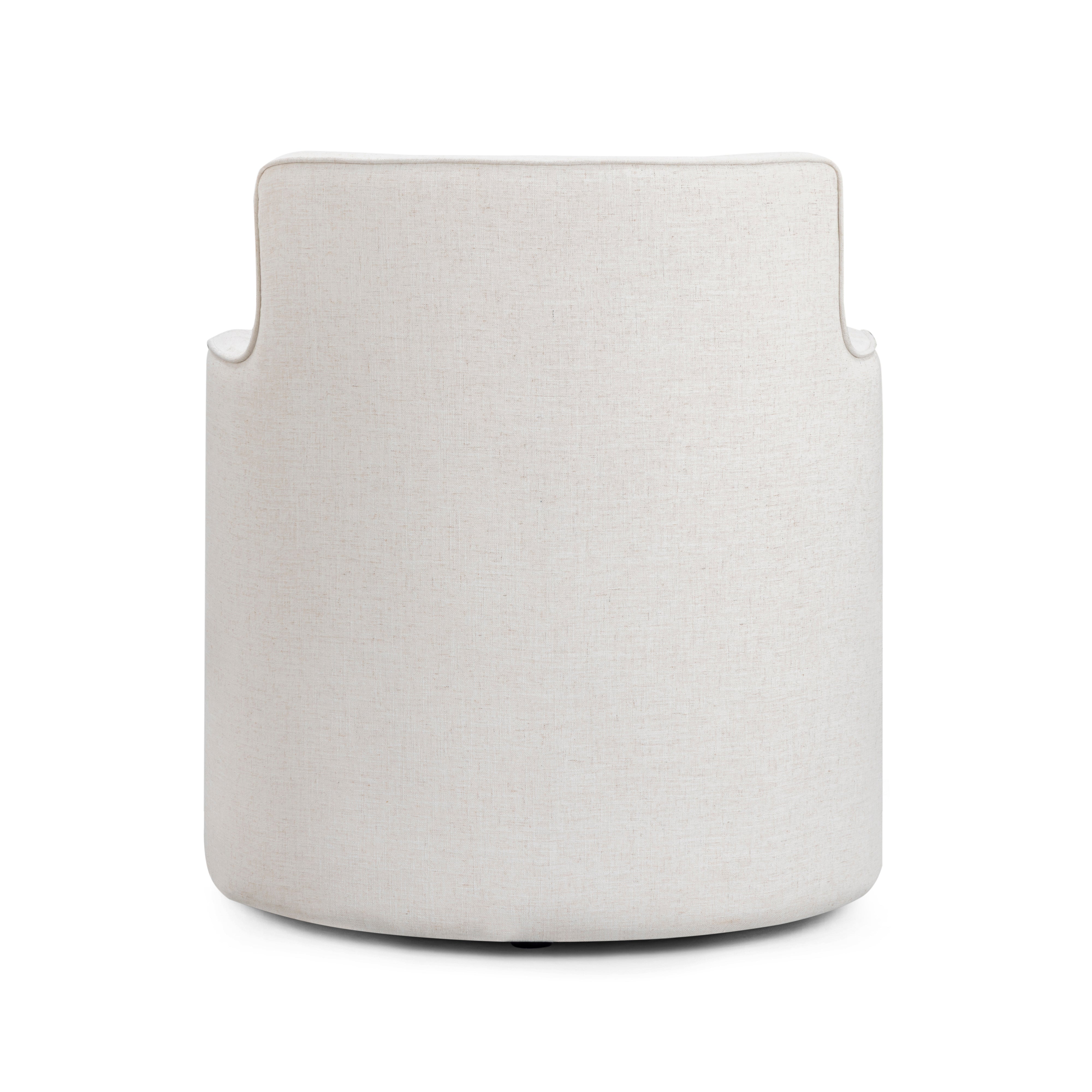 Passe Cream Upcycled Performance Linen Swivel Chair
