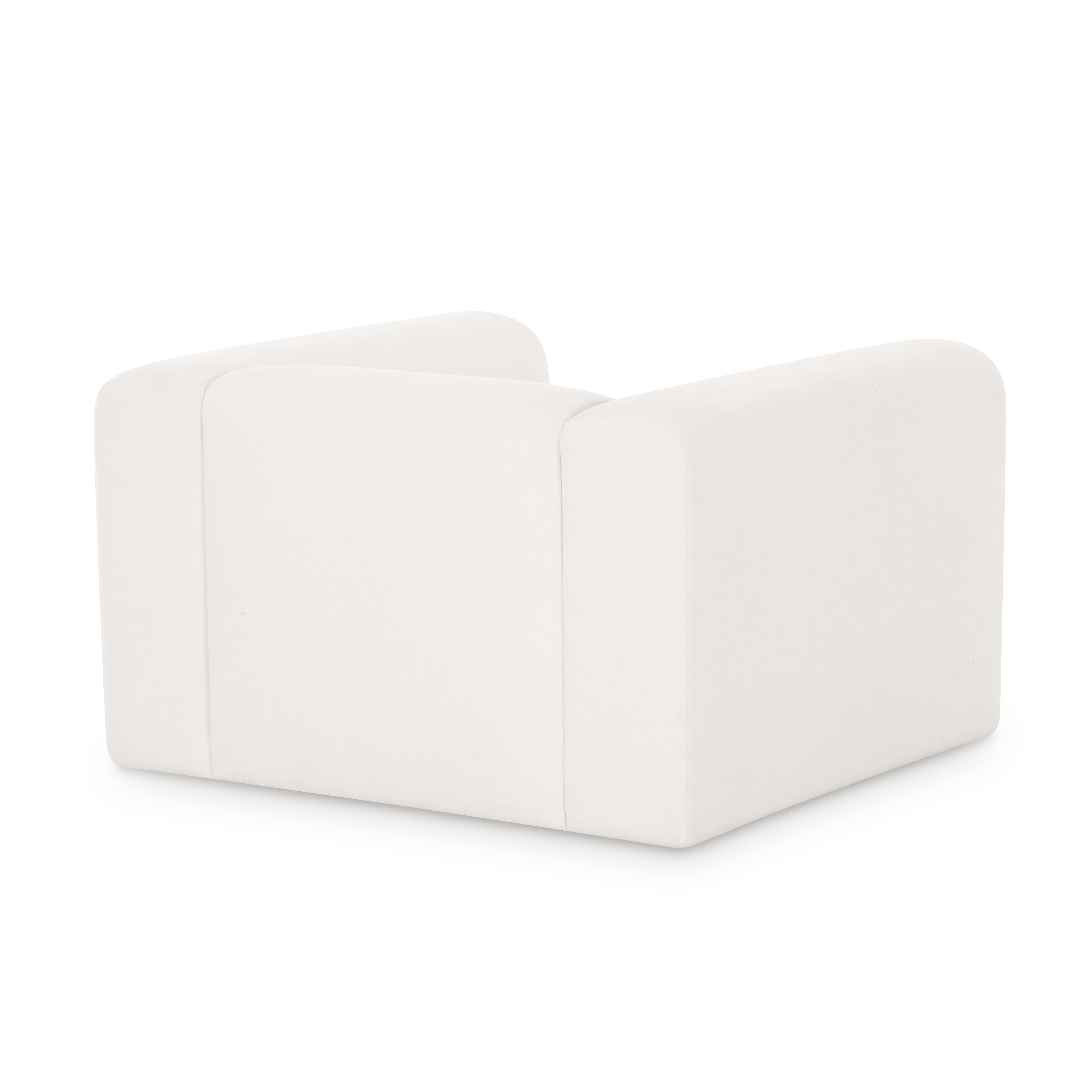 Tarra Cream Performance Chenille Armchair