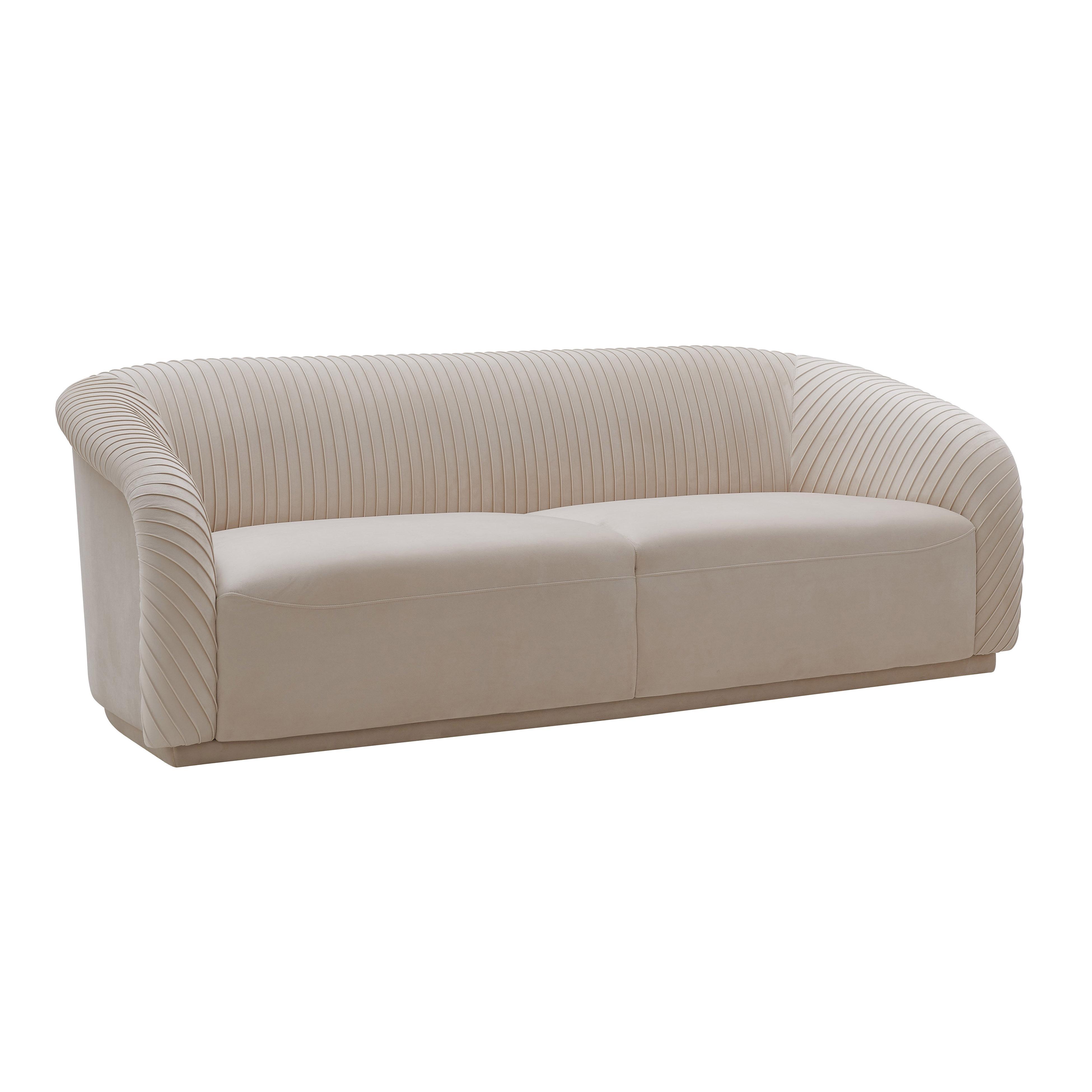 Yara Pleated Velvet Sofa Sofas TOV Furniture Beige , Black Friday Sale TOV Furniture Furniture Sale, Old Bones Co, Mid Century Furniture Sale, Four Hands Furniture, Black Friday Sale Yara Pleated Velvet Sofa,Gus Sale, Perigold Yara Pleated Velvet Sofa Sofas Black Friday Sale , Perigold Sale Yara Pleated Velvet Sofa,Yara Pleated Velvet Sofa Lulu and Georgia, Burke Decor Sale Yara Pleated Velvet Sofa, www.oldbonesco.com