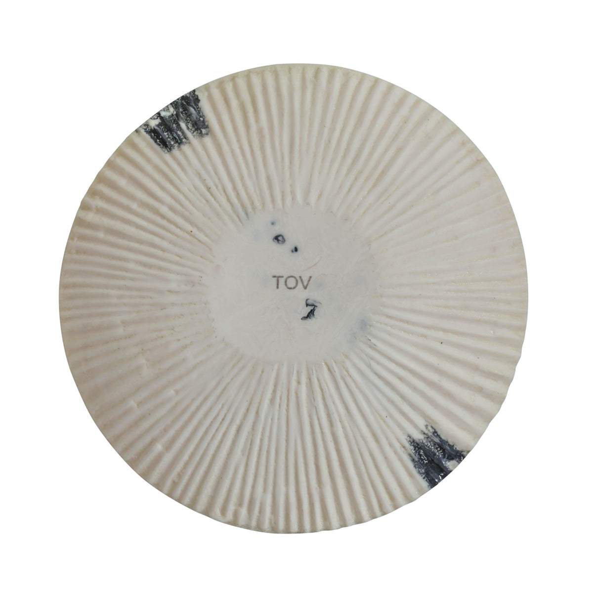 Ikani Black and White Resin Serving Plate
