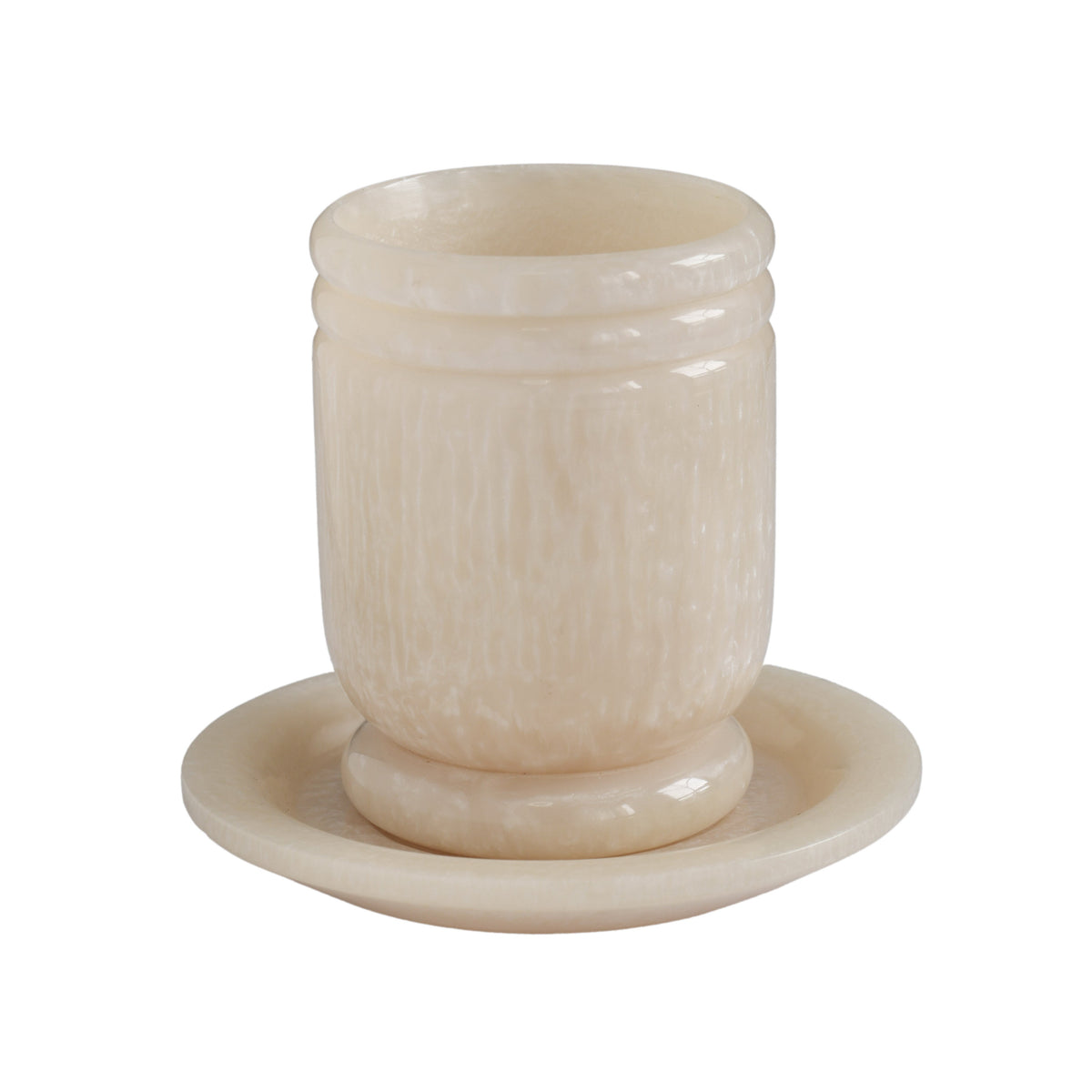 Channeled Swirl Resin Kiddush Cup