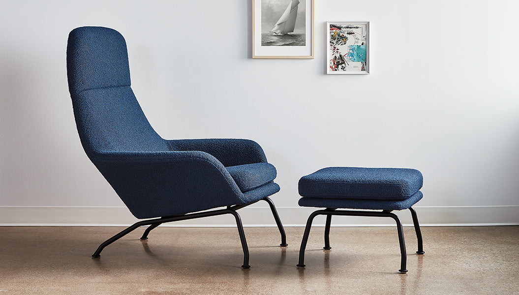 Tallinn Chair & Ottoman Chair & Ottoman Gus*     Four Hands, Mid Century Modern Furniture, Old Bones Furniture Company, Old Bones Co, Modern Mid Century, Designer Furniture, https://www.oldbonesco.com/