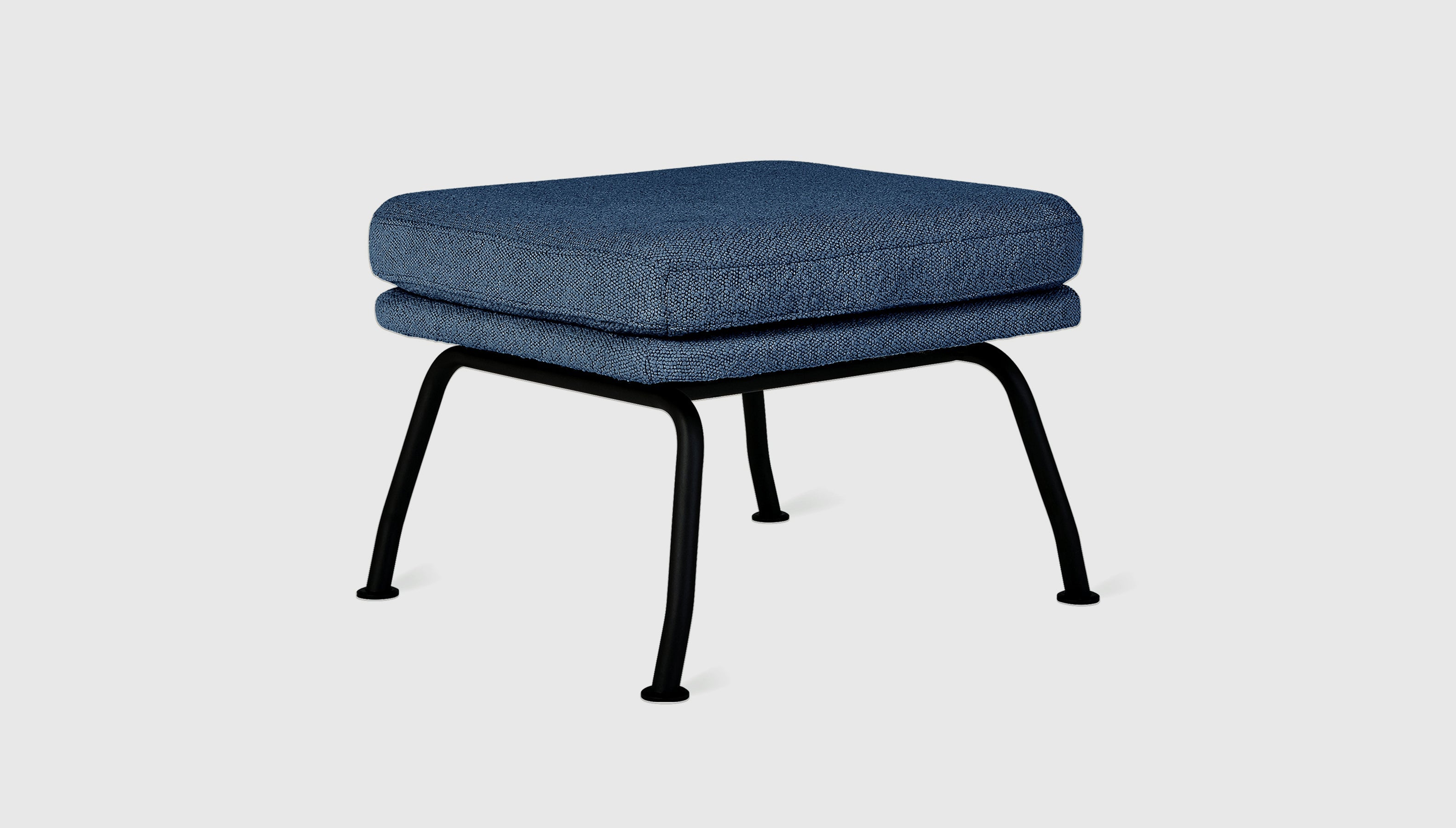Tallinn Ottoman Copenhagen Sea / BlackOttoman Gus*  Copenhagen Sea Black  Four Hands, Mid Century Modern Furniture, Old Bones Furniture Company, Old Bones Co, Modern Mid Century, Designer Furniture, https://www.oldbonesco.com/