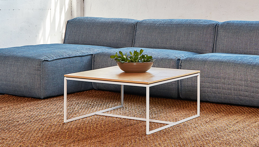 Tobias Coffee Table - Square Coffee Table Gus*     Four Hands, Mid Century Modern Furniture, Old Bones Furniture Company, Old Bones Co, Modern Mid Century, Designer Furniture, https://www.oldbonesco.com/