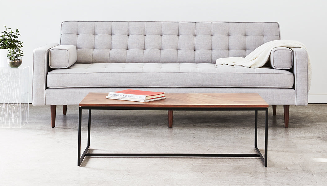 Tobias Coffee Table - Rectangular Coffee Table Gus*     Four Hands, Mid Century Modern Furniture, Old Bones Furniture Company, Old Bones Co, Modern Mid Century, Designer Furniture, https://www.oldbonesco.com/