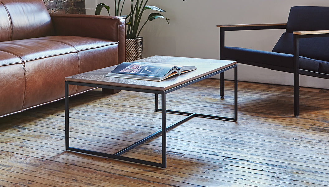 Tobias Coffee Table - Rectangular Coffee Table Gus*     Four Hands, Mid Century Modern Furniture, Old Bones Furniture Company, Old Bones Co, Modern Mid Century, Designer Furniture, https://www.oldbonesco.com/