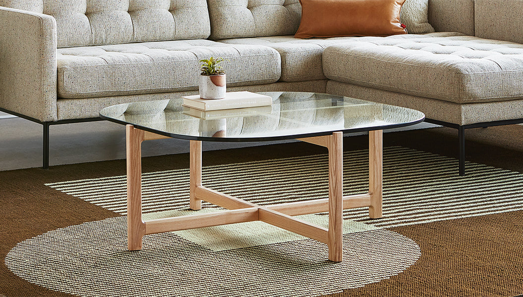 Quarry Coffee Table - Square Coffee Table Gus*     Four Hands, Mid Century Modern Furniture, Old Bones Furniture Company, Old Bones Co, Modern Mid Century, Designer Furniture, https://www.oldbonesco.com/