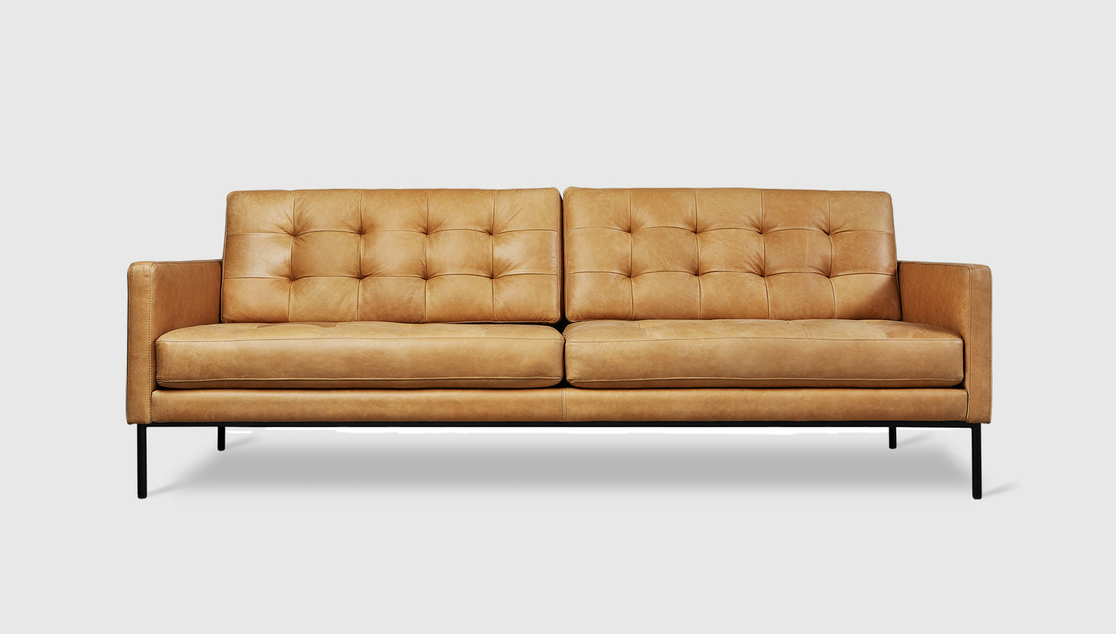 Towne Sofa Canyon Whiskey Leather / BlackSofa Gus*  Canyon Whiskey Leather Black  Four Hands, Mid Century Modern Furniture, Old Bones Furniture Company, Old Bones Co, Modern Mid Century, Designer Furniture, https://www.oldbonesco.com/