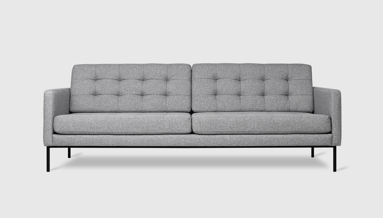 Towne Sofa Parliament Stone / BlackSofa Gus*  Parliament Stone Black  Four Hands, Mid Century Modern Furniture, Old Bones Furniture Company, Old Bones Co, Modern Mid Century, Designer Furniture, https://www.oldbonesco.com/