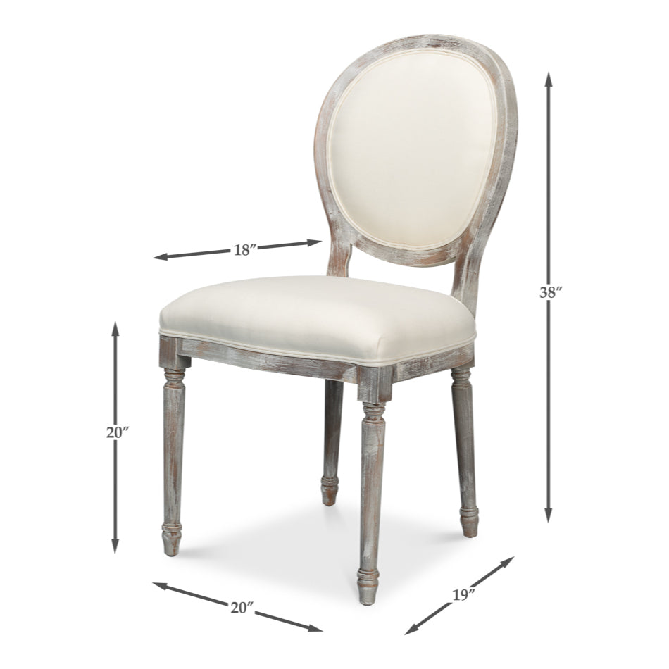 Round Back Side Chair - Set of 2
