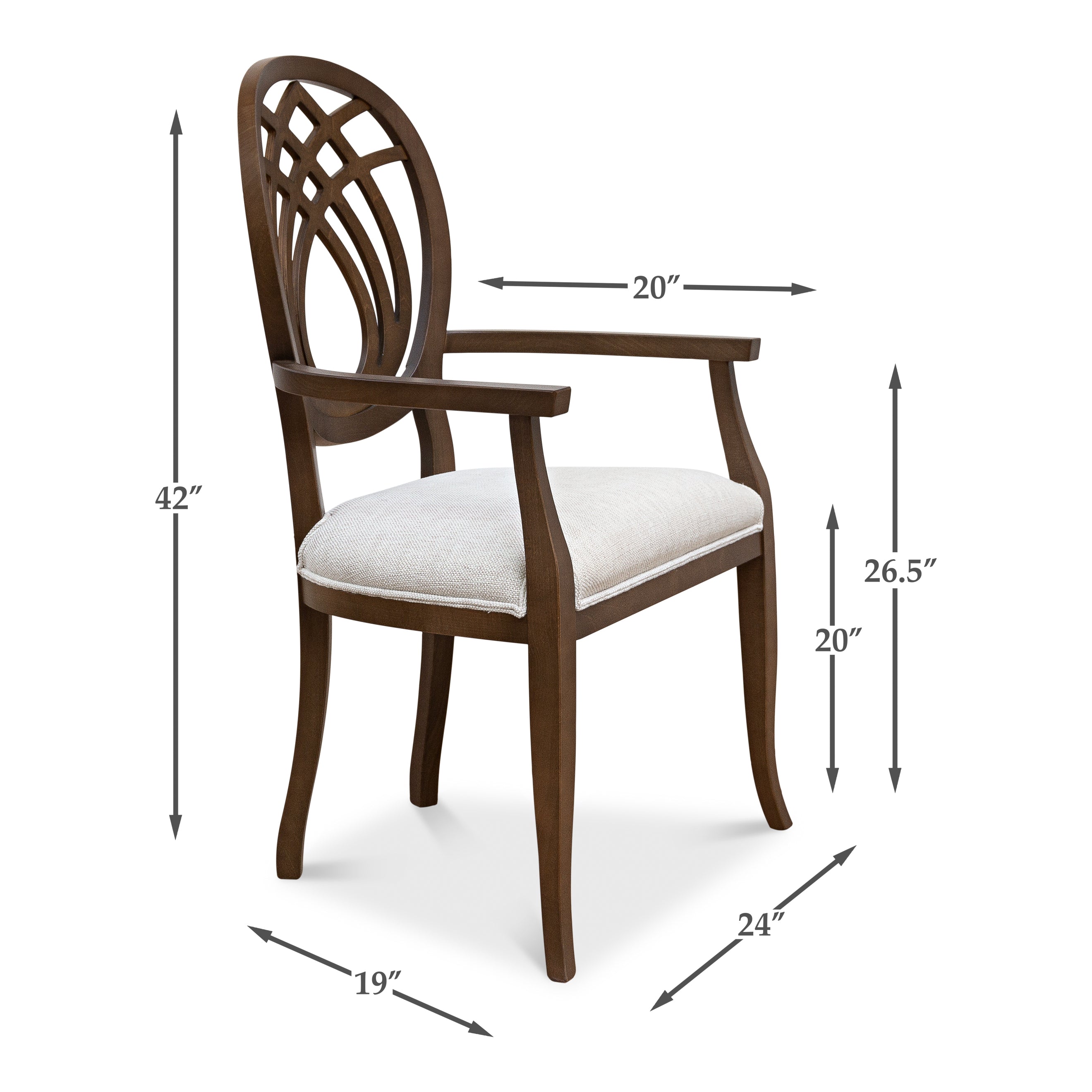 Goccia Arm Chair - Driftwood