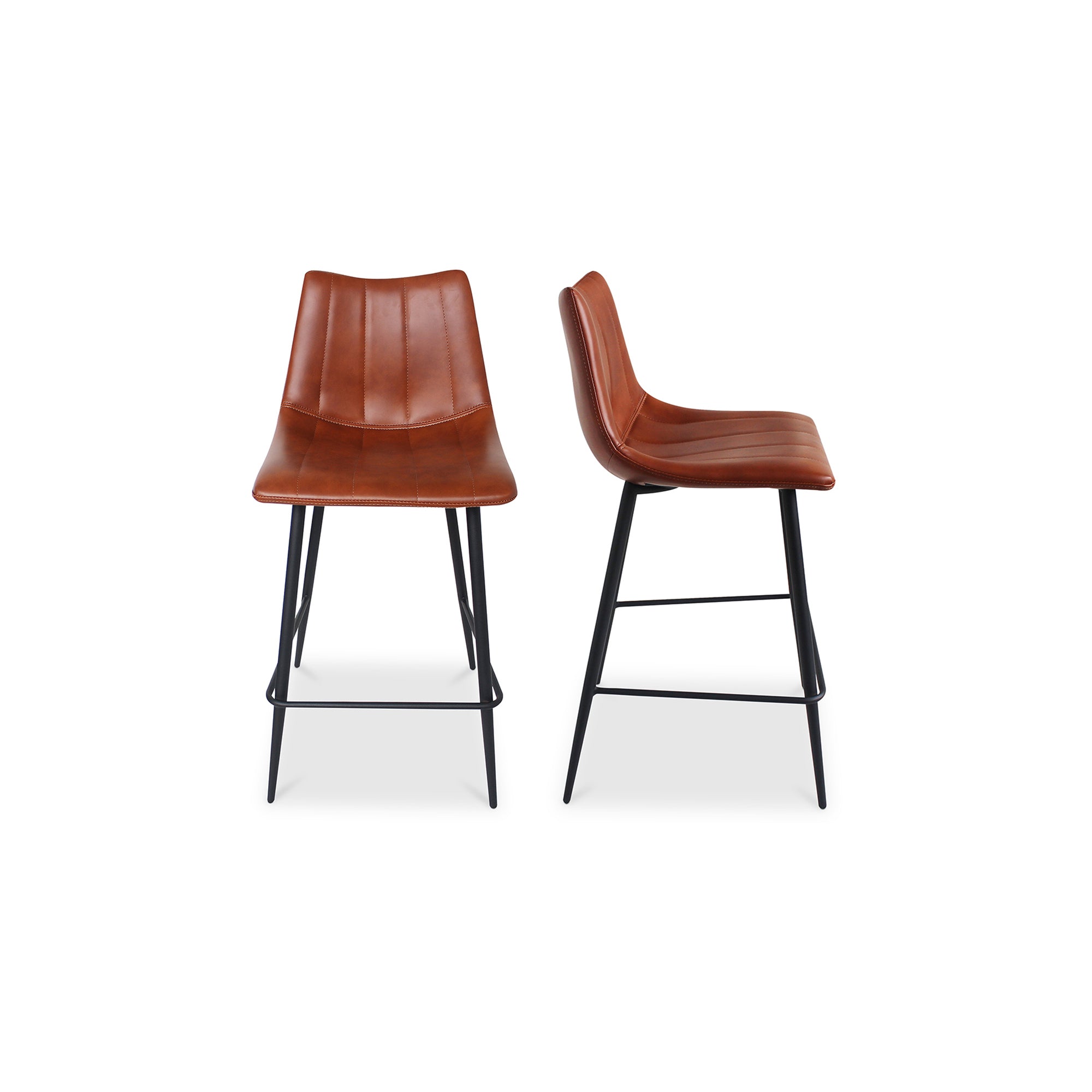 Alibi Counter Stool - Set of Two BrownCounter Stool Moe's Brown   Four Hands, Mid Century Modern Furniture, Old Bones Furniture Company, Old Bones Co, Modern Mid Century, Designer Furniture, Furniture Sale, Warehouse Furniture Sale, Alibi Counter Stool - Set of Two Sale, https://www.oldbonesco.com/