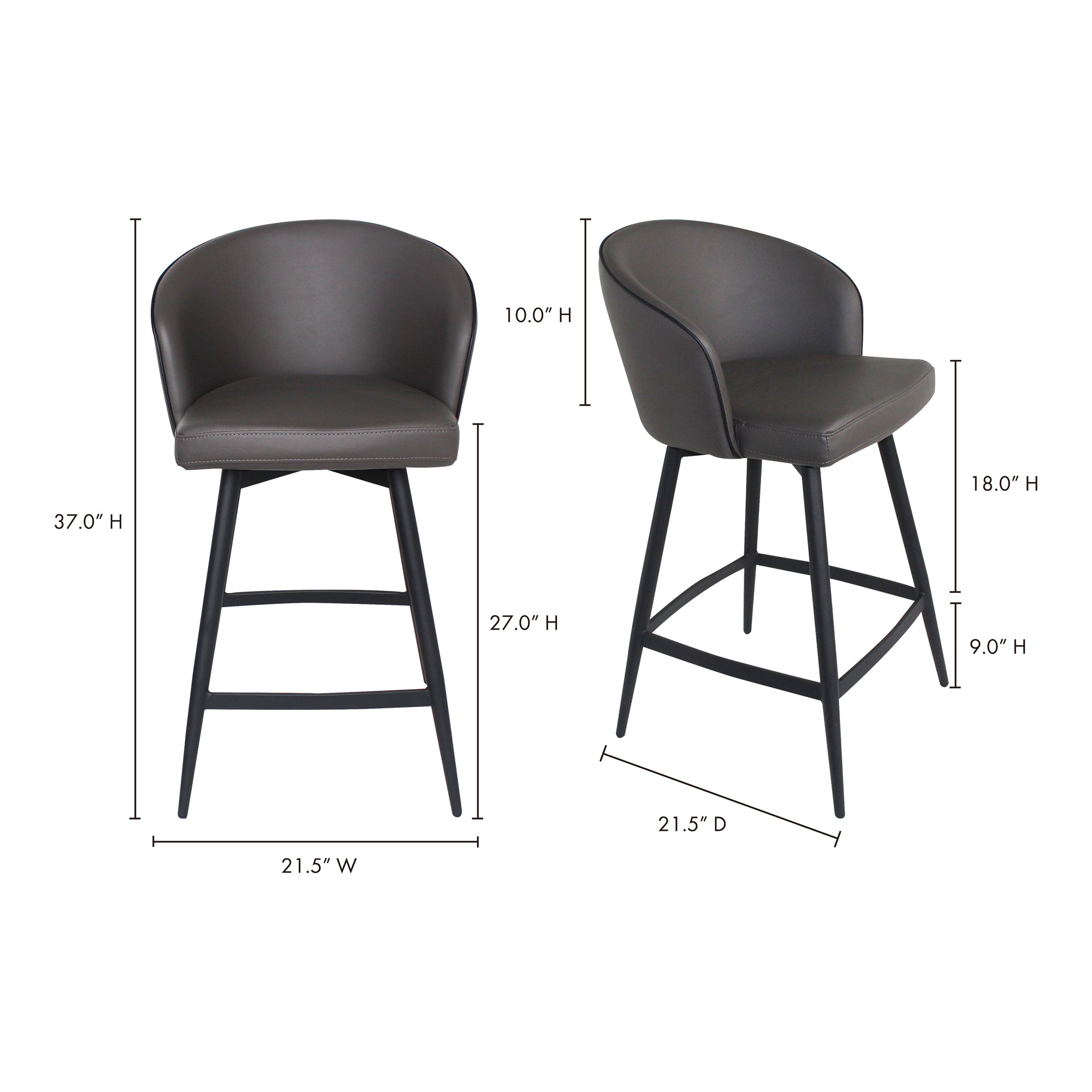 Webber Swivel Counter Stool Counter Stools Moe's    Four Hands, Mid Century Modern Furniture, Old Bones Furniture Company, Old Bones Co, Modern Mid Century, Designer Furniture, Furniture Sale, Warehouse Furniture Sale, Webber Swivel Counter Stool Sale, https://www.oldbonesco.com/