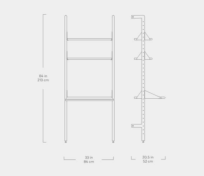 Branch-1 Shelving Unit with Desk SHELVING Gus*     Four Hands, Mid Century Modern Furniture, Old Bones Furniture Company, Old Bones Co, Modern Mid Century, Designer Furniture, https://www.oldbonesco.com/