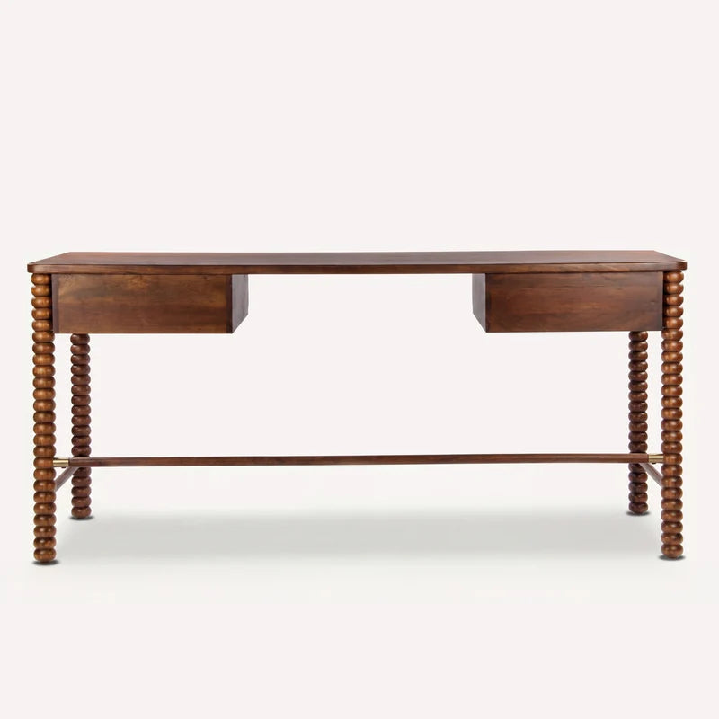 Twist Cane Solid Wood Desk by Union Home