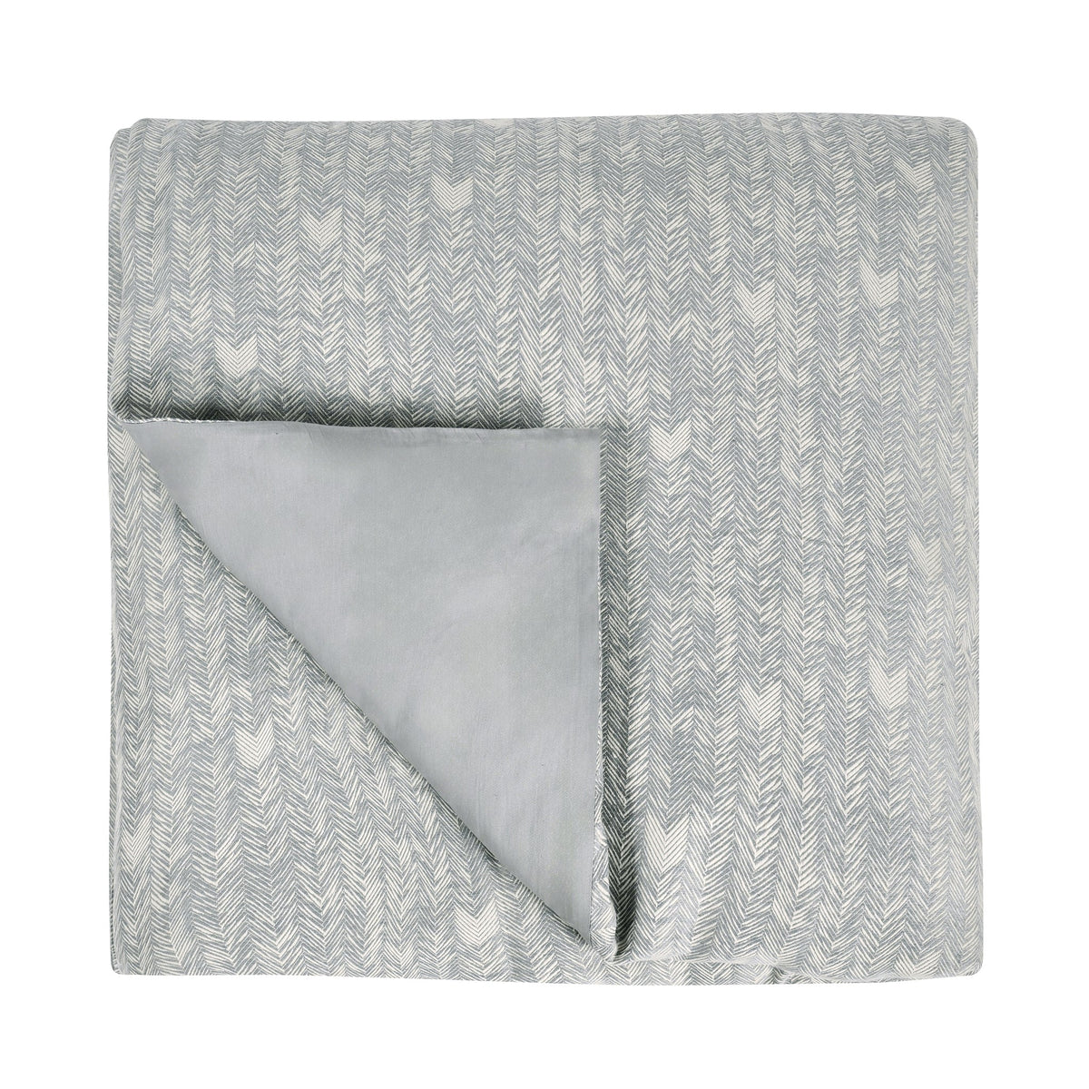 French Herringbone Storm Duvet
