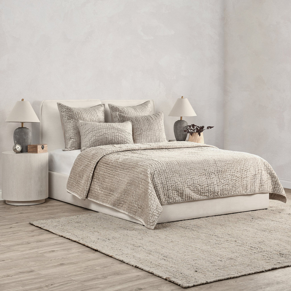 Bari Velvet King Pillow Sham