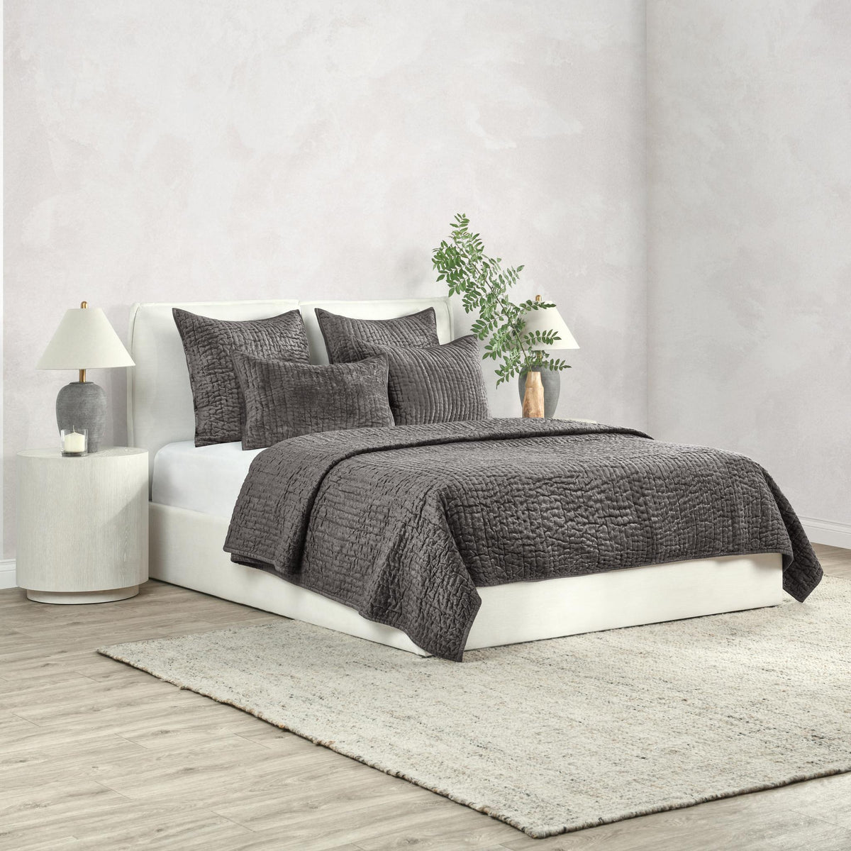 Bari Velvet Euro Pillow Sham