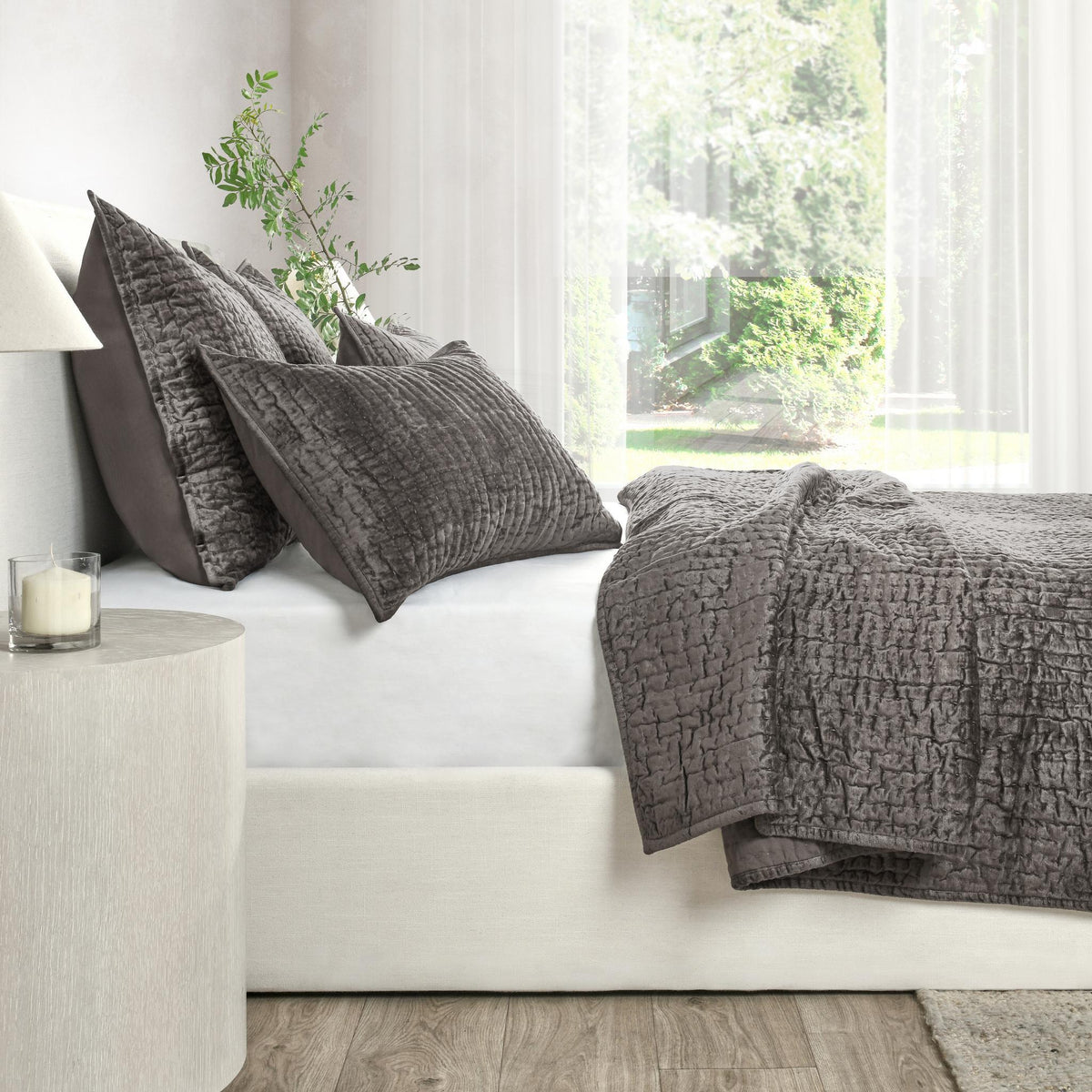 Bari Velvet King Pillow Sham