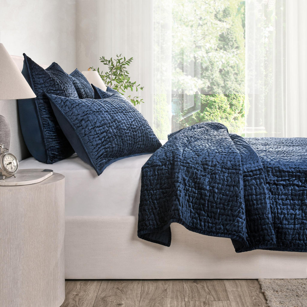 Bari Velvet Euro Pillow Sham