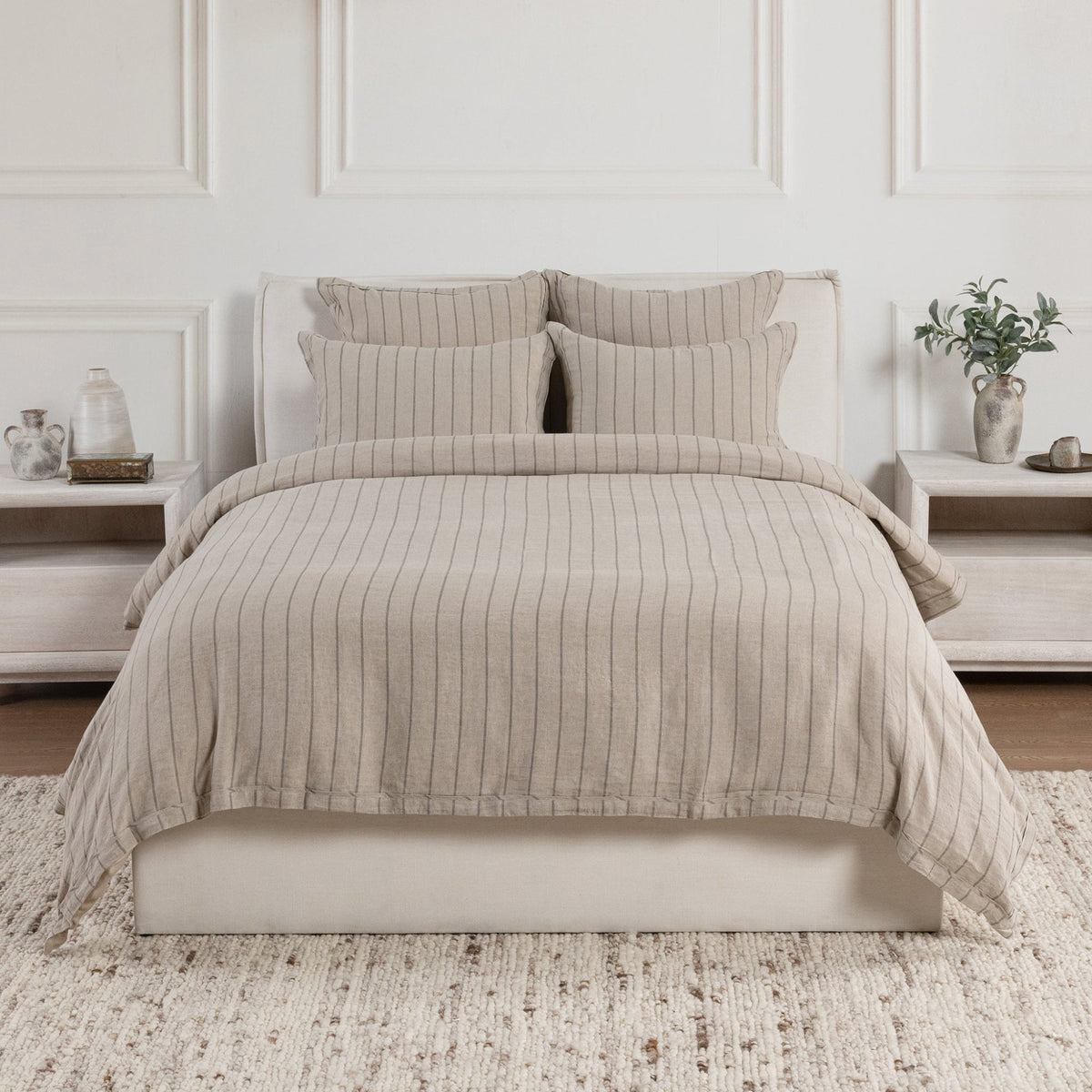 Monaco Natural Duvet Cover by Classic Home