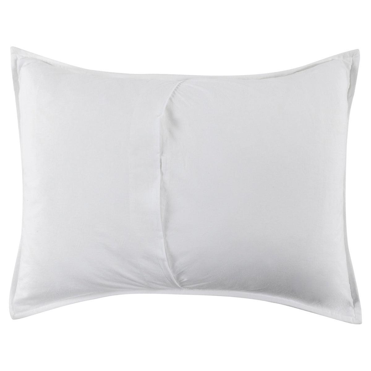 Carly White Standard Sham with Silvadur Tech