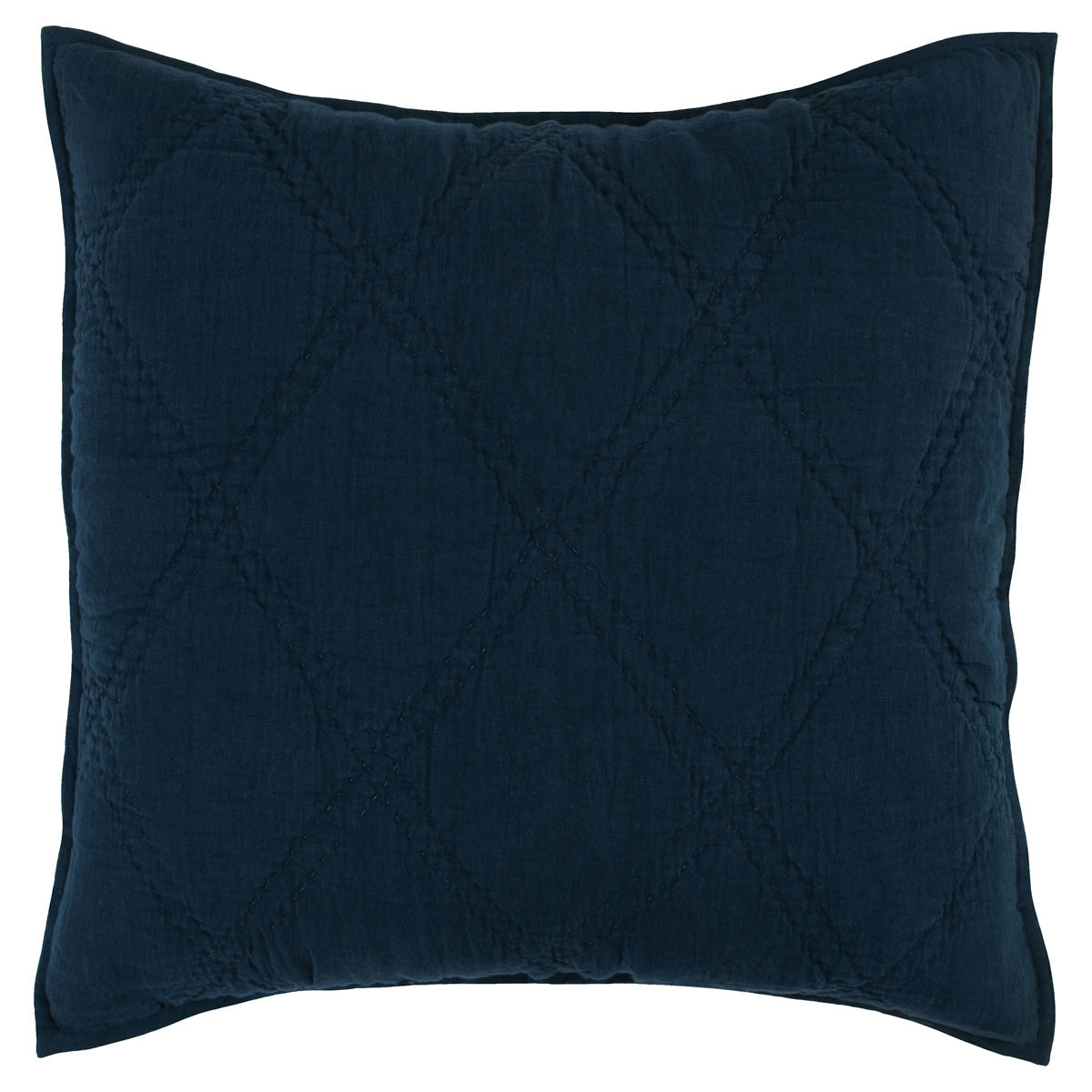 Caleb Hand Stitched Midnight Blue Pillow Sham