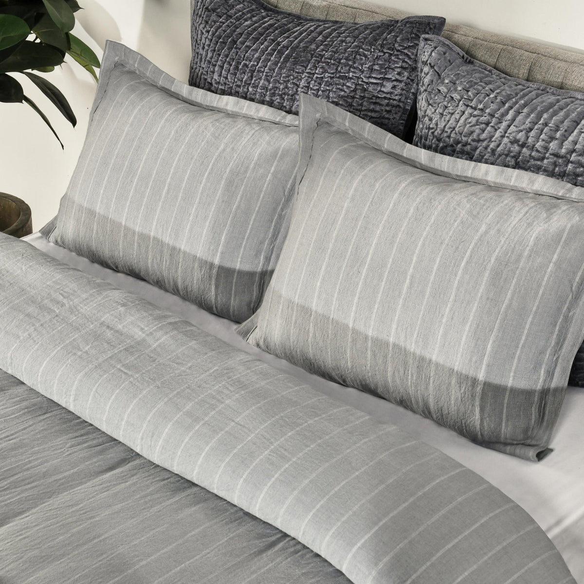 Monaco Sea Fog Duvet Cover by Classic Home