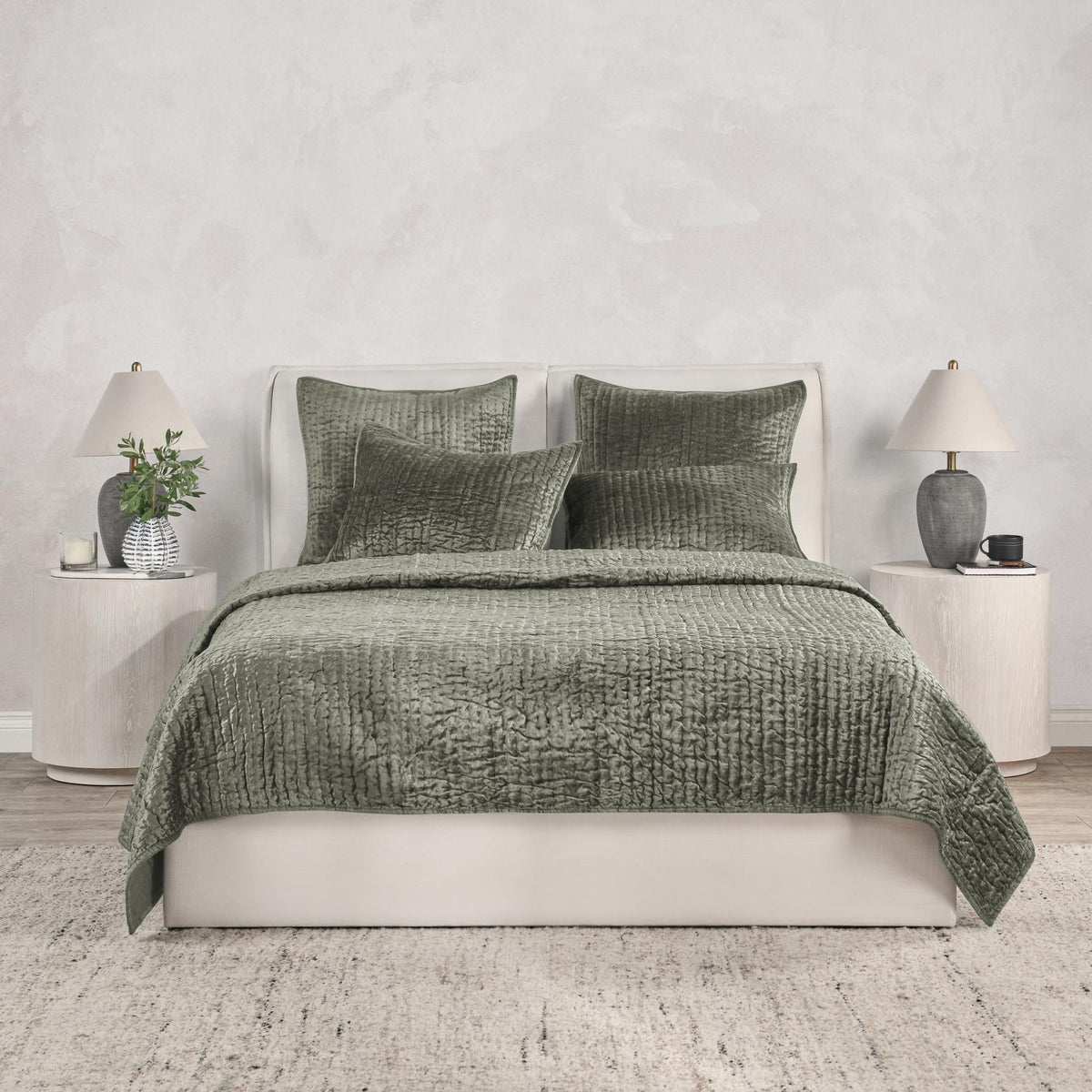 Bari Velvet Euro Pillow Sham