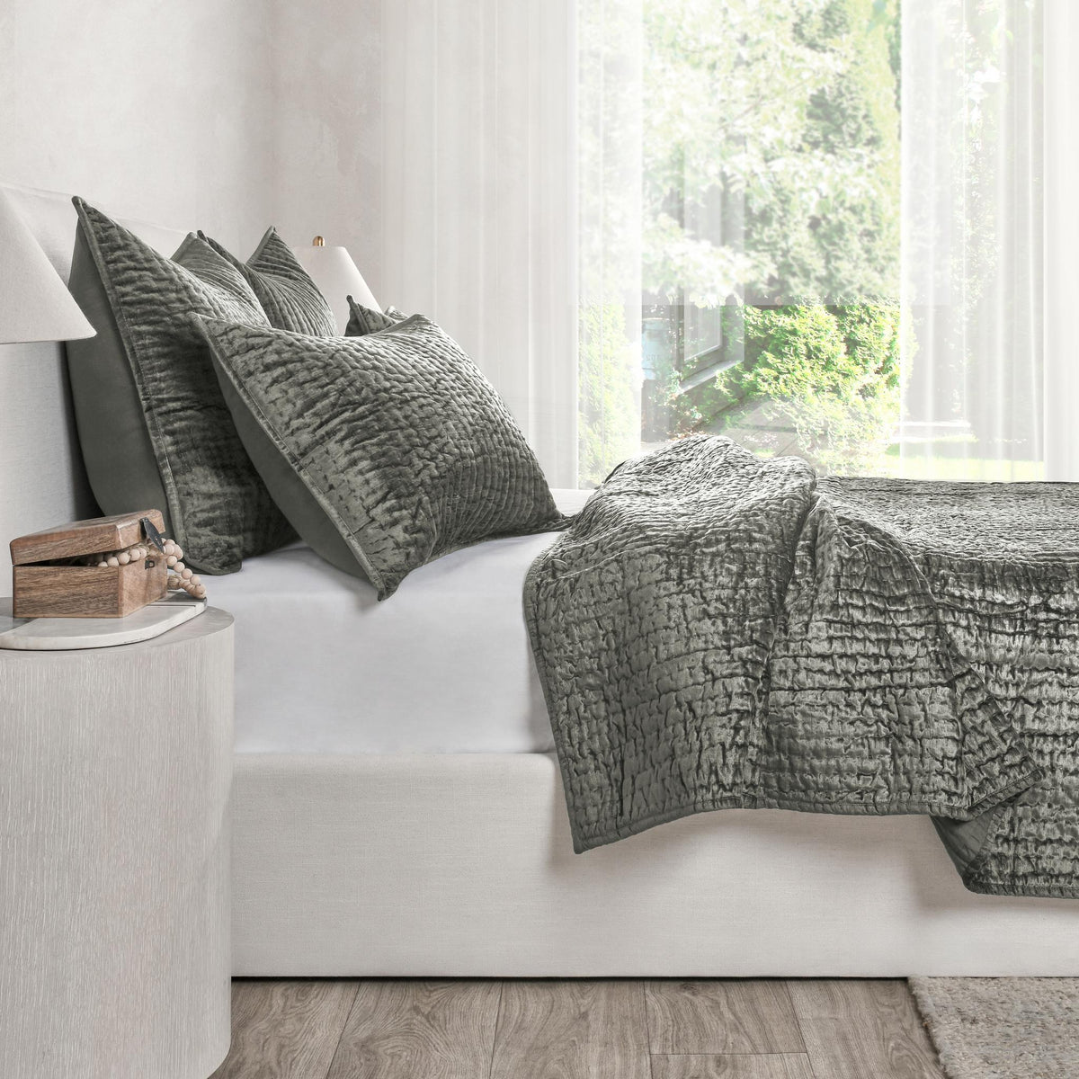 Bari Velvet King Pillow Sham