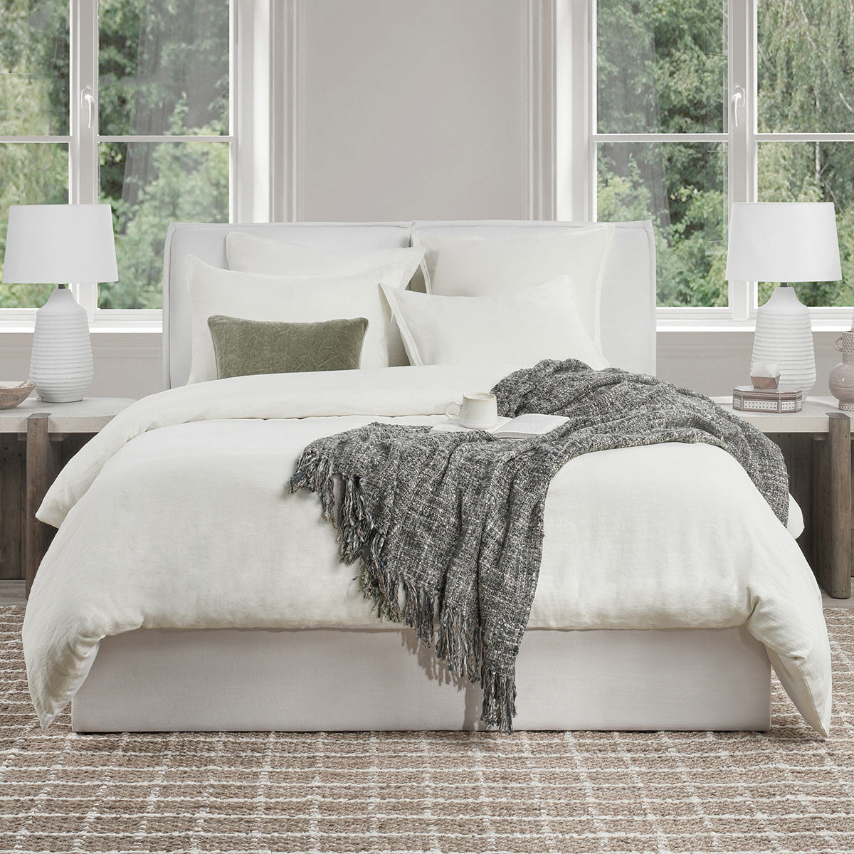 Talia Cloud Queen Duvet by Classic Home