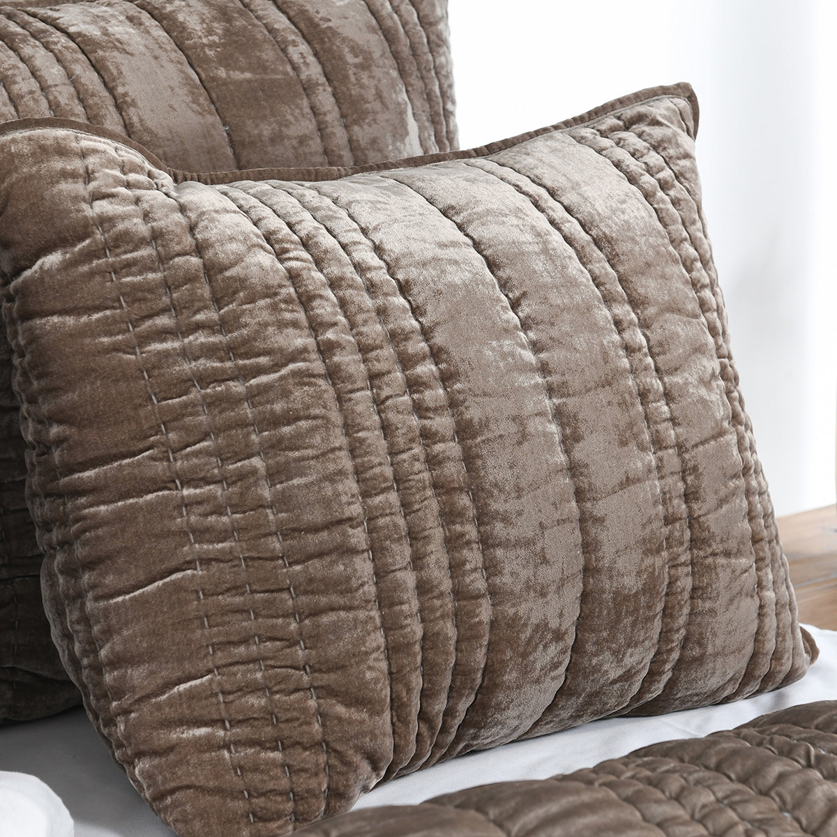 Seville Desert Taupe Standard Sham by Classic Home