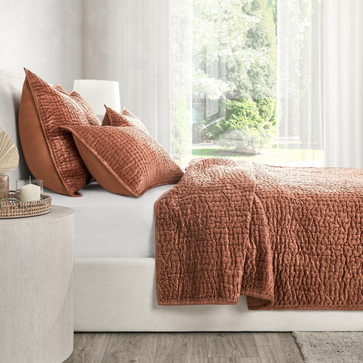 Bari Velvet King Pillow Sham