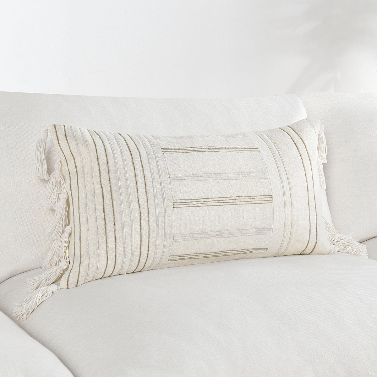 ST Apana Ivory/Natural Pillow by Classic Home