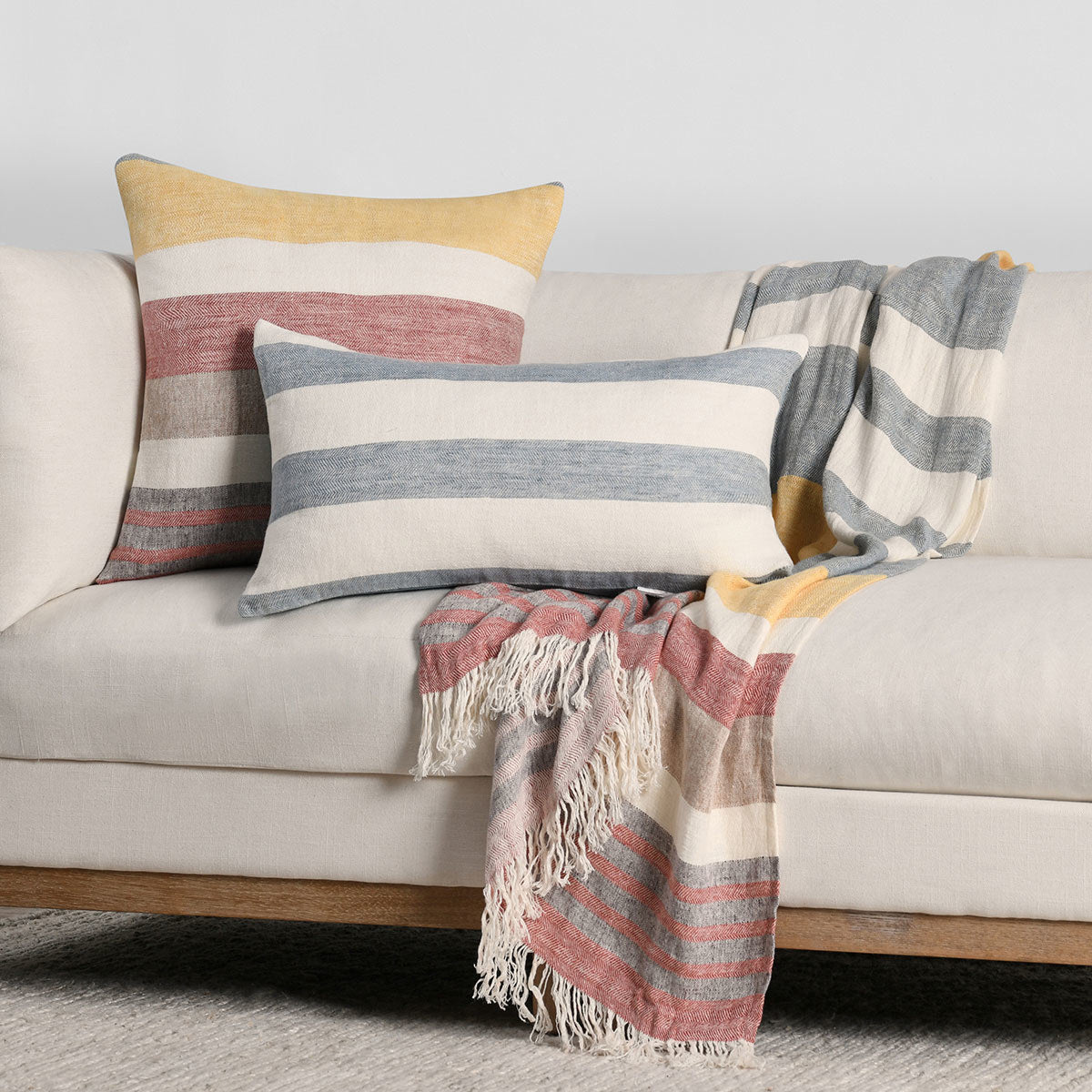 BW Crawford Yellow Multi Pillow