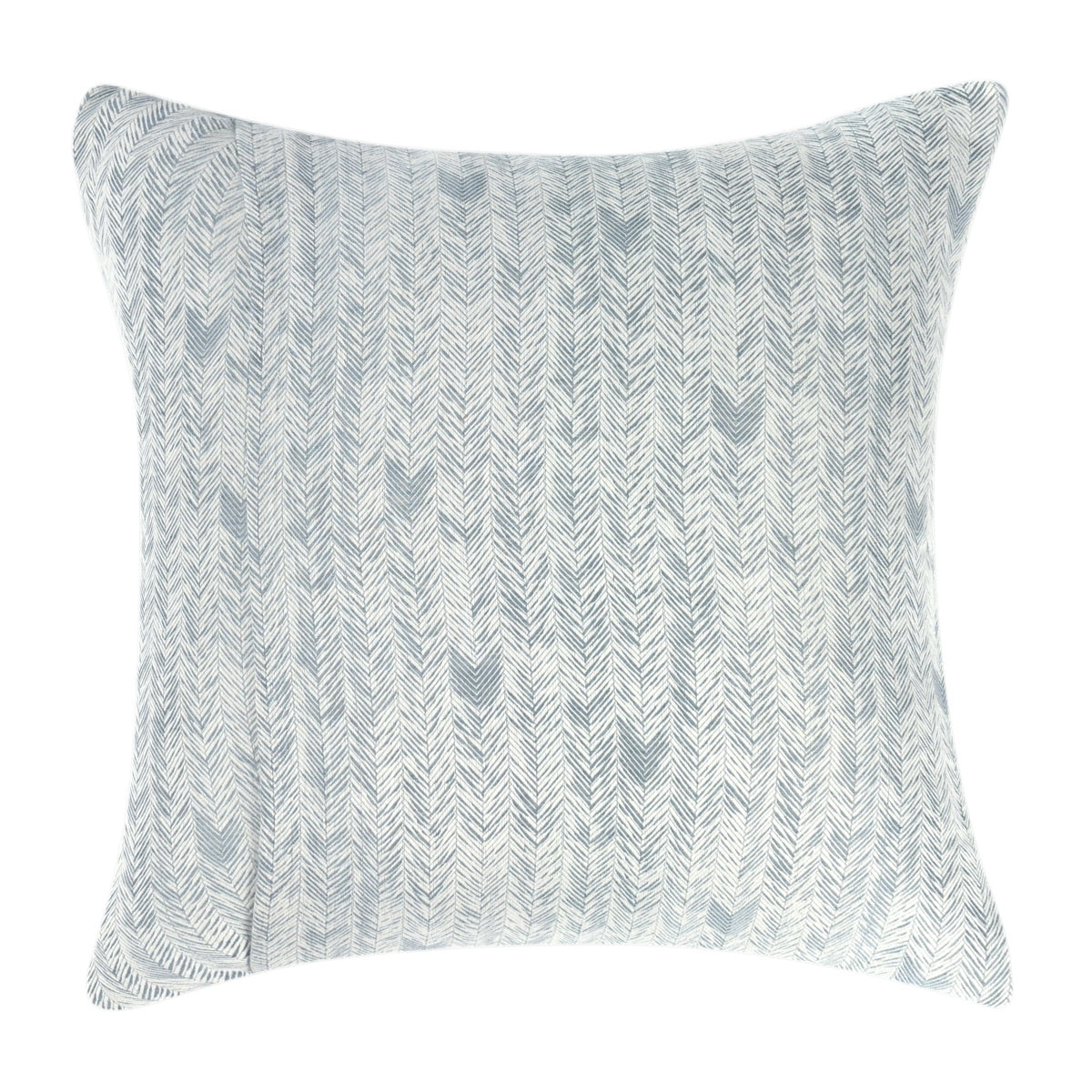 French Herringbone Storm Comforter Euro Sham