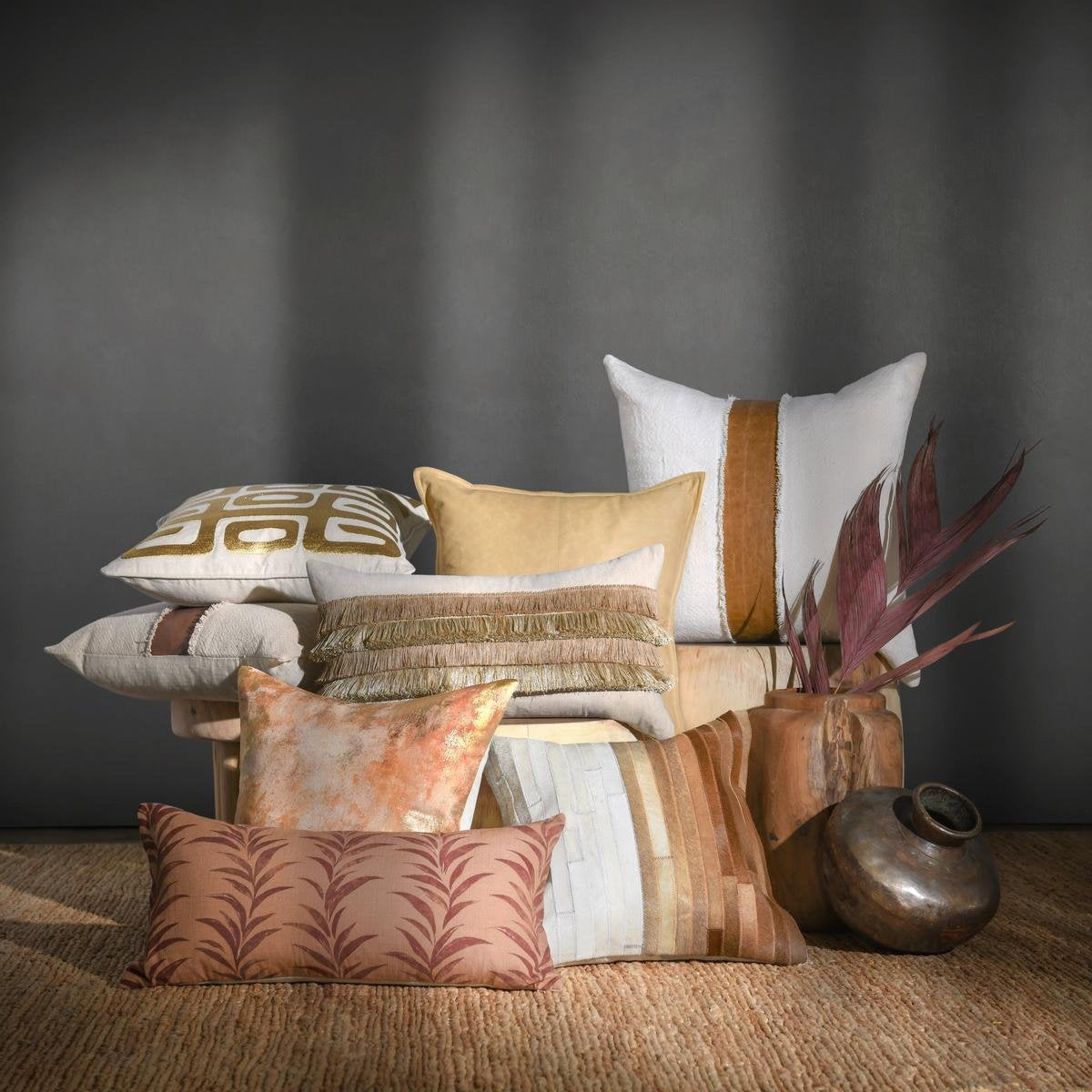 RO Meru Hide 20x20 - Tan Multi