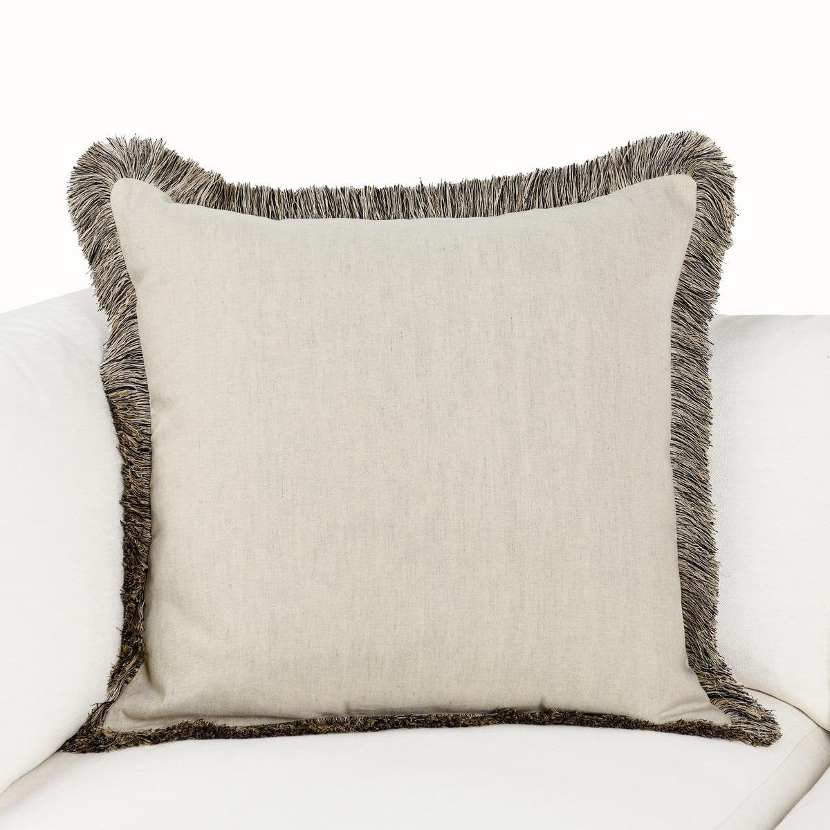 RO Nola Natural/Black Pillow by Classic Home