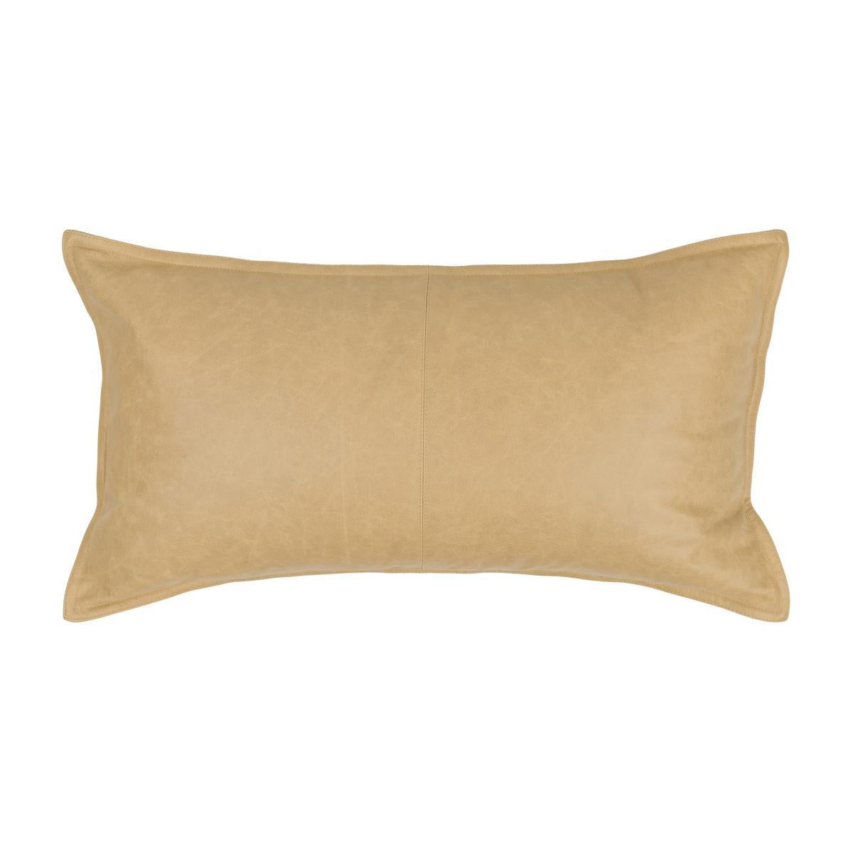 SLD Leather Golden Wheat 14x26 Pillow by Classic Home