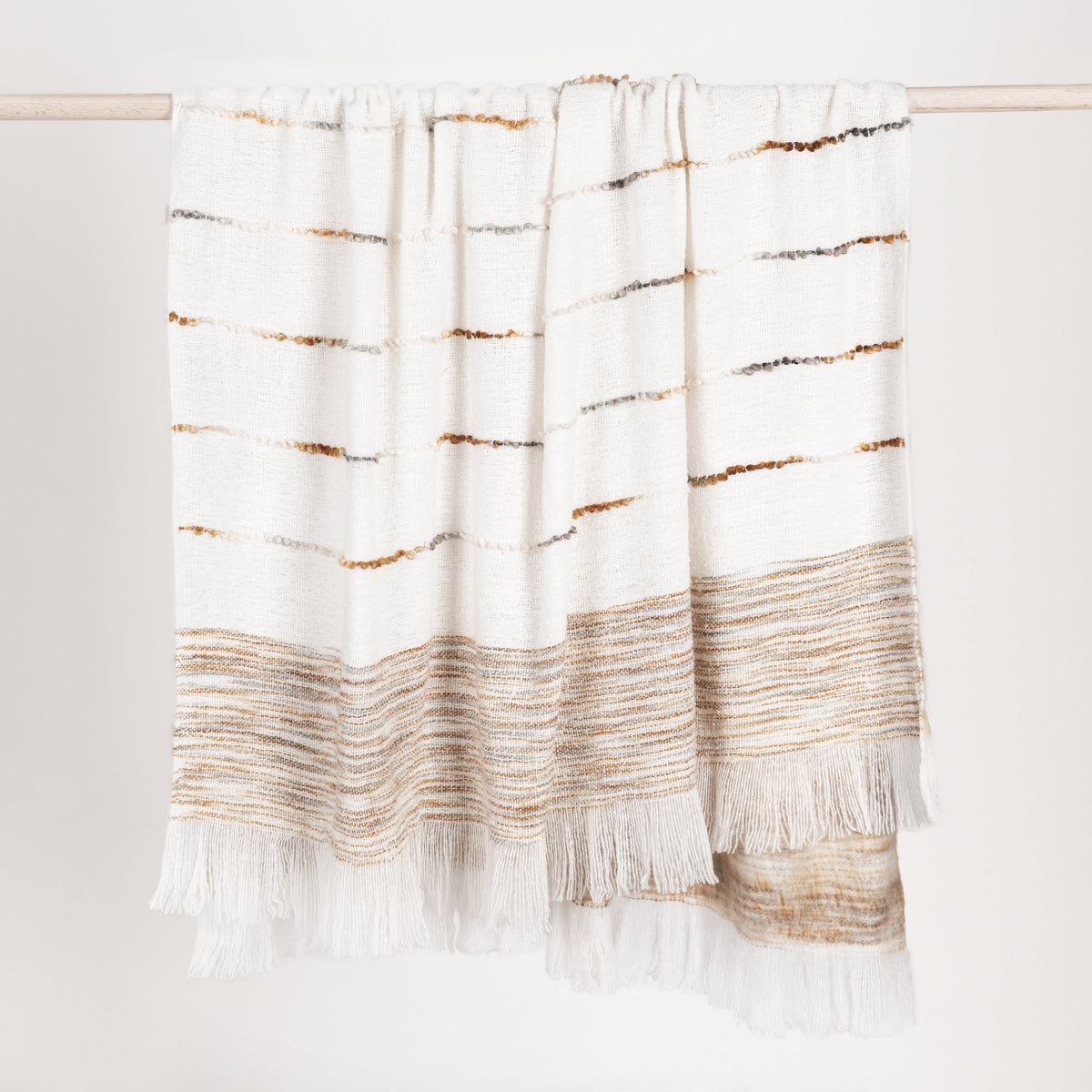 TC Albedo Ivory/Rust Throw by Classic Home