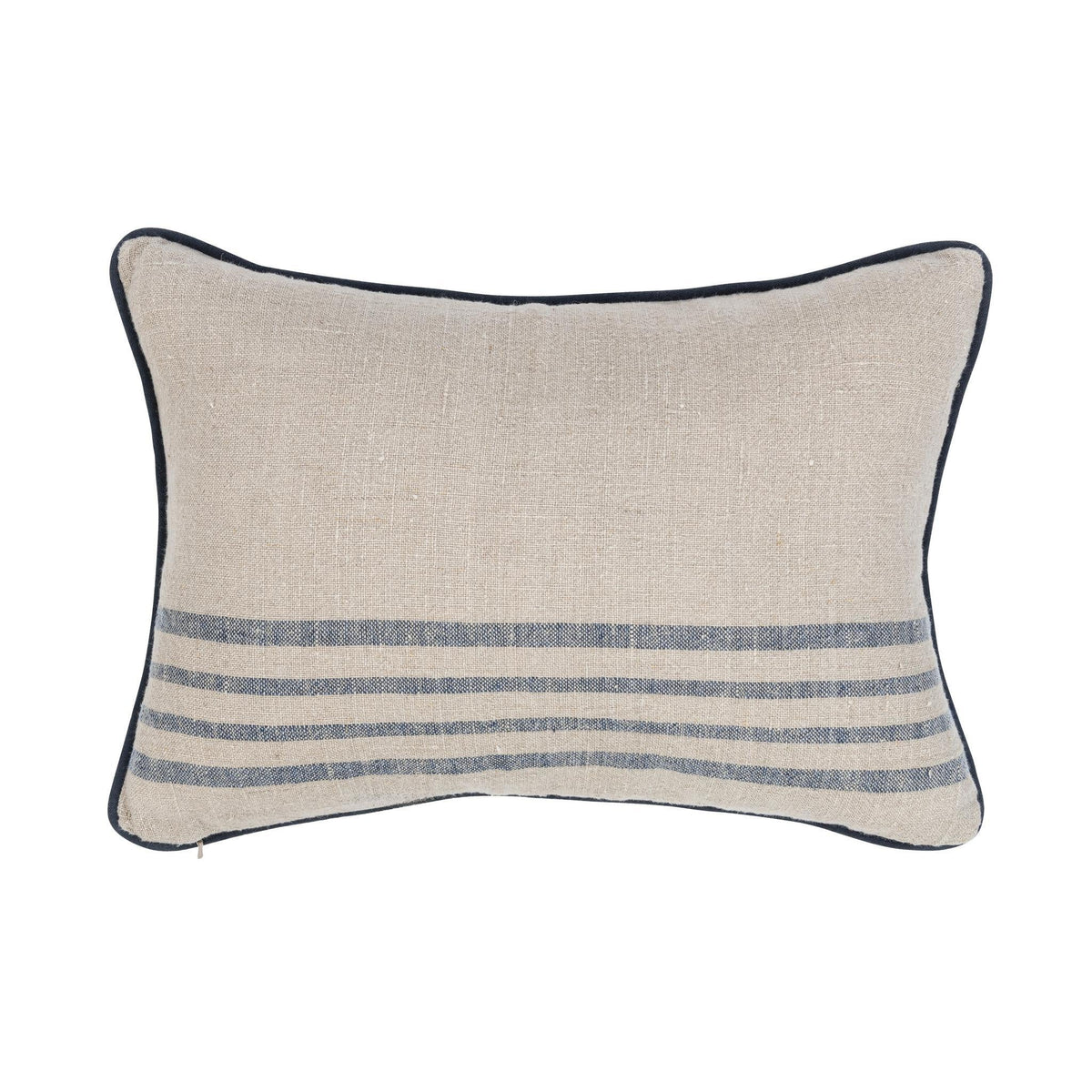 VC Newport Natural/Navy Pillow