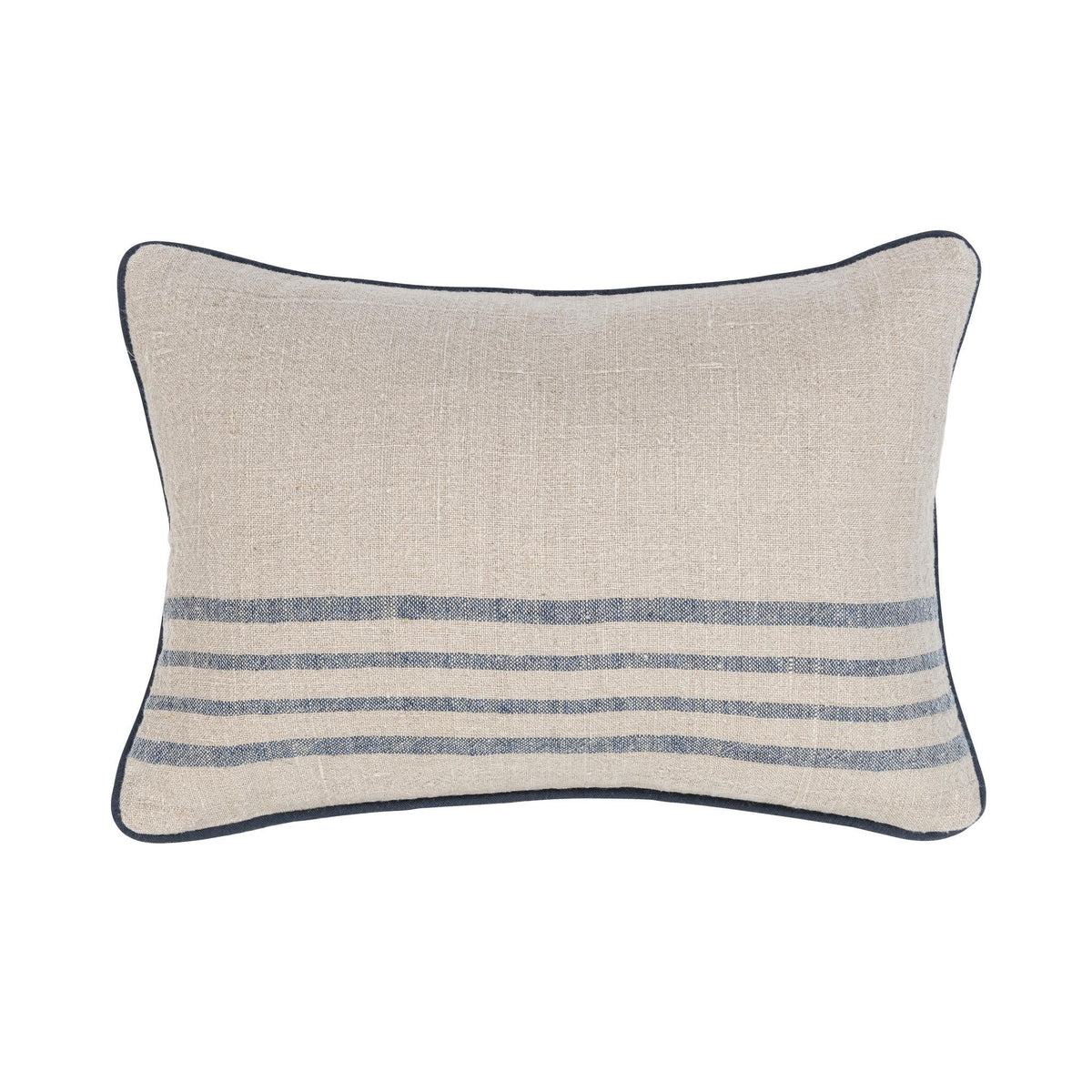 VC Newport Natural/Navy Pillow