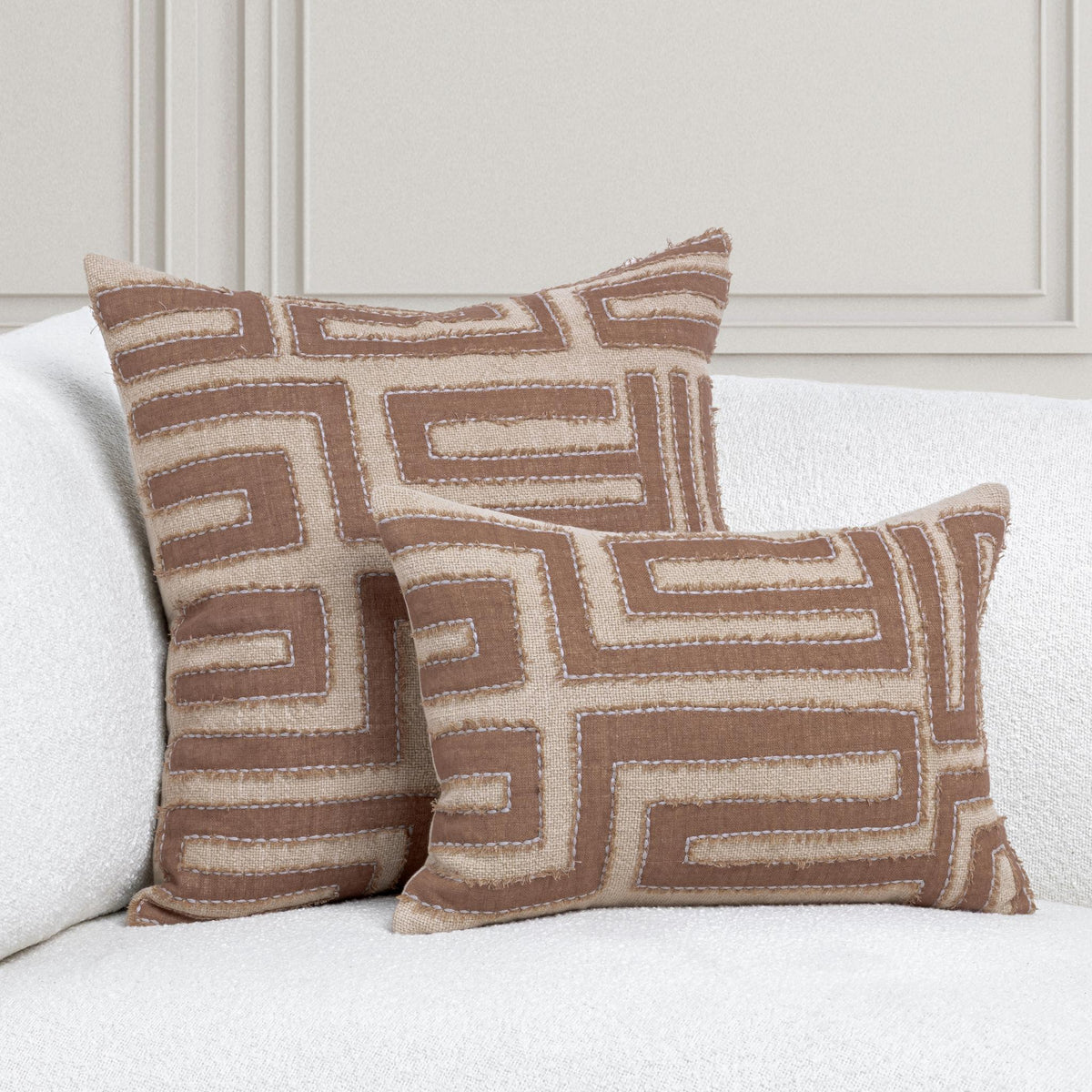 VC Mateo Sepia Brown/Natural Pillow