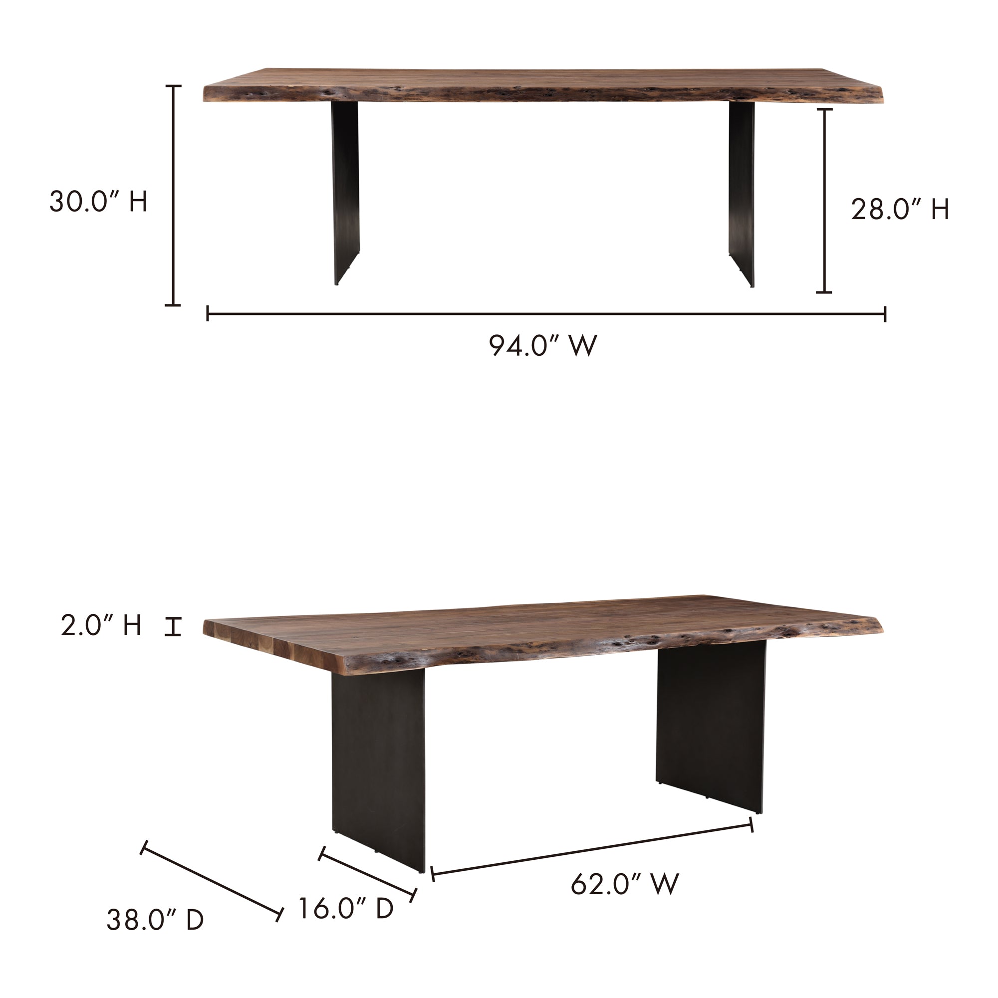 Howell Dining Table Table Moe's    Four Hands, Mid Century Modern Furniture, Old Bones Furniture Company, Old Bones Co, Modern Mid Century, Designer Furniture, Furniture Sale, Warehouse Furniture Sale, Howell Dining Table Sale, https://www.oldbonesco.com/