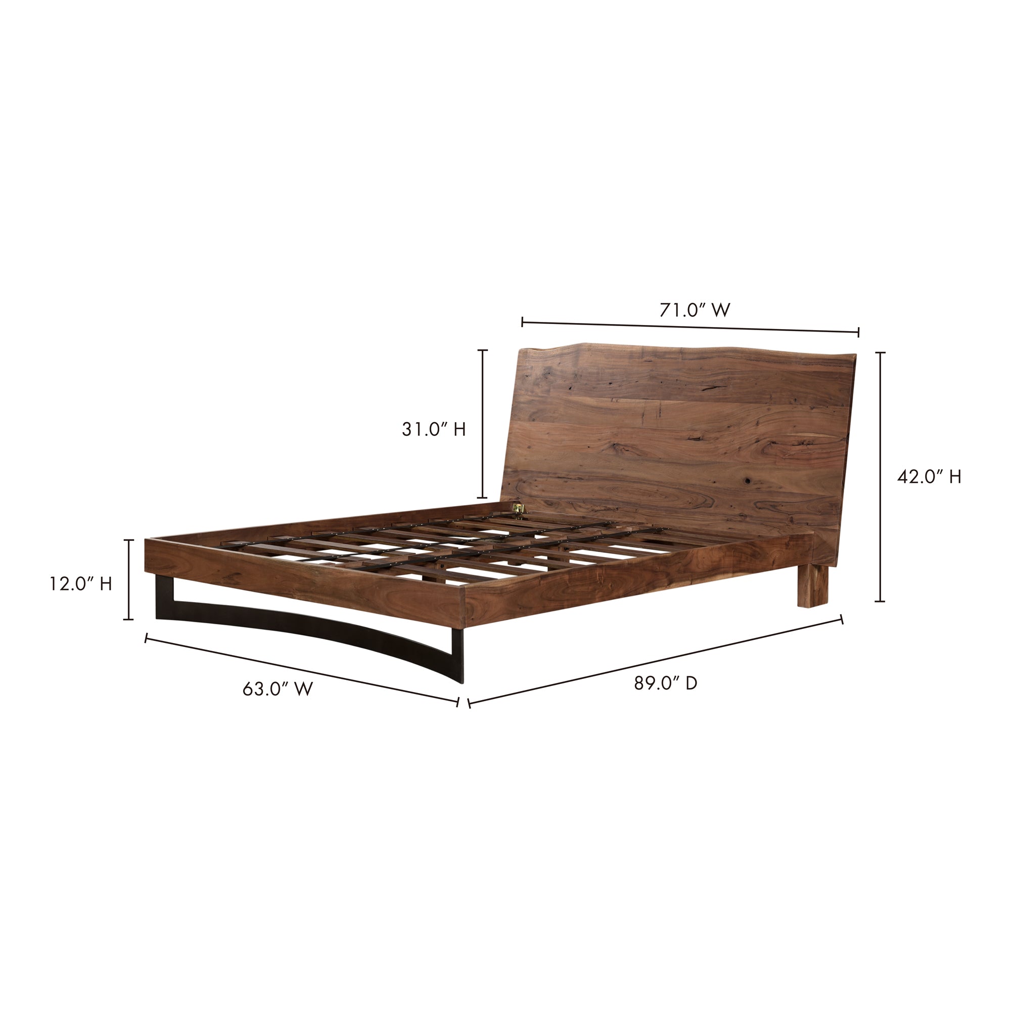 Bent Bed Beds Moe's    Four Hands, Mid Century Modern Furniture, Old Bones Furniture Company, Old Bones Co, Modern Mid Century, Designer Furniture, Furniture Sale, Warehouse Furniture Sale, Bent Bed Sale, https://www.oldbonesco.com/
