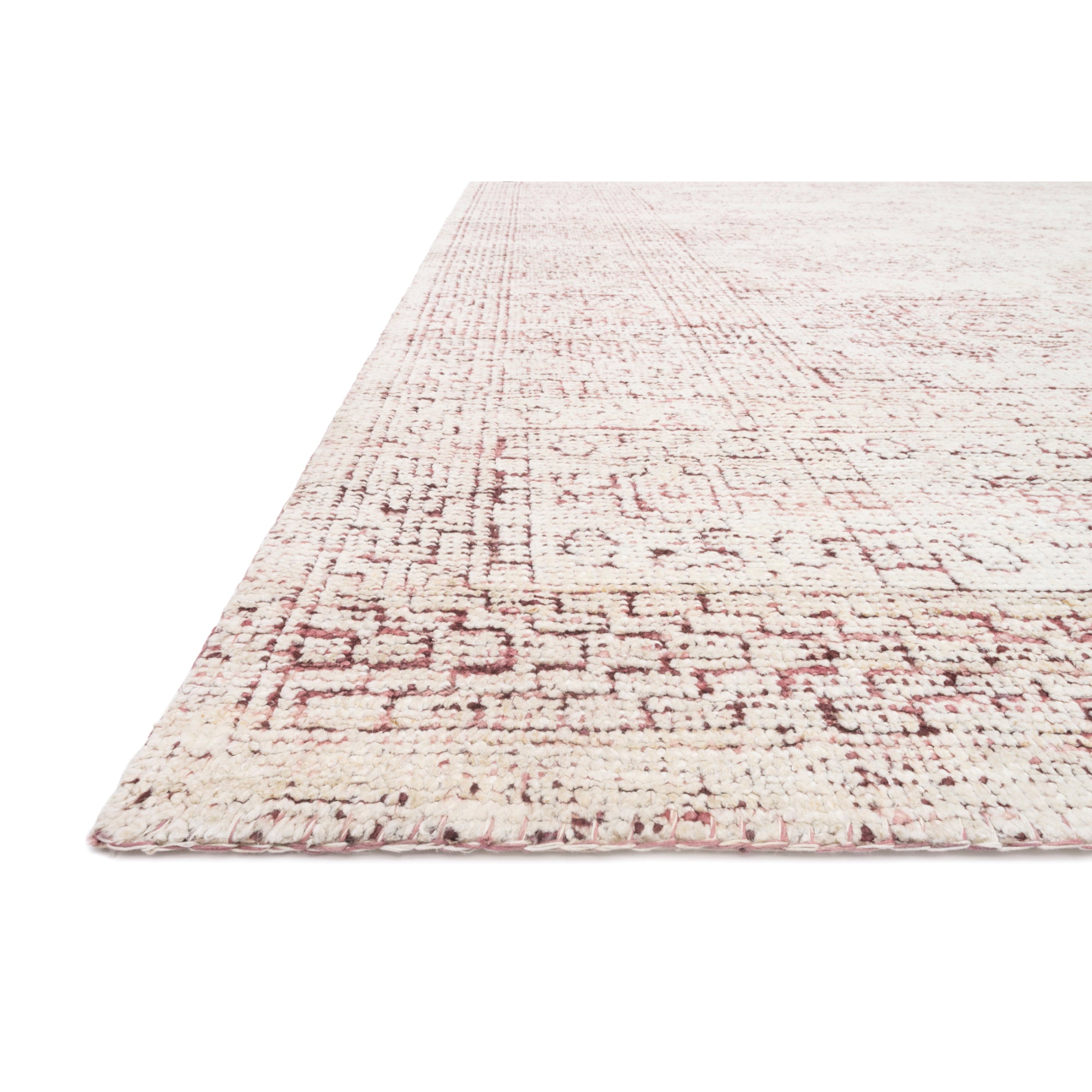Loloi Vestige White/Berry Rug